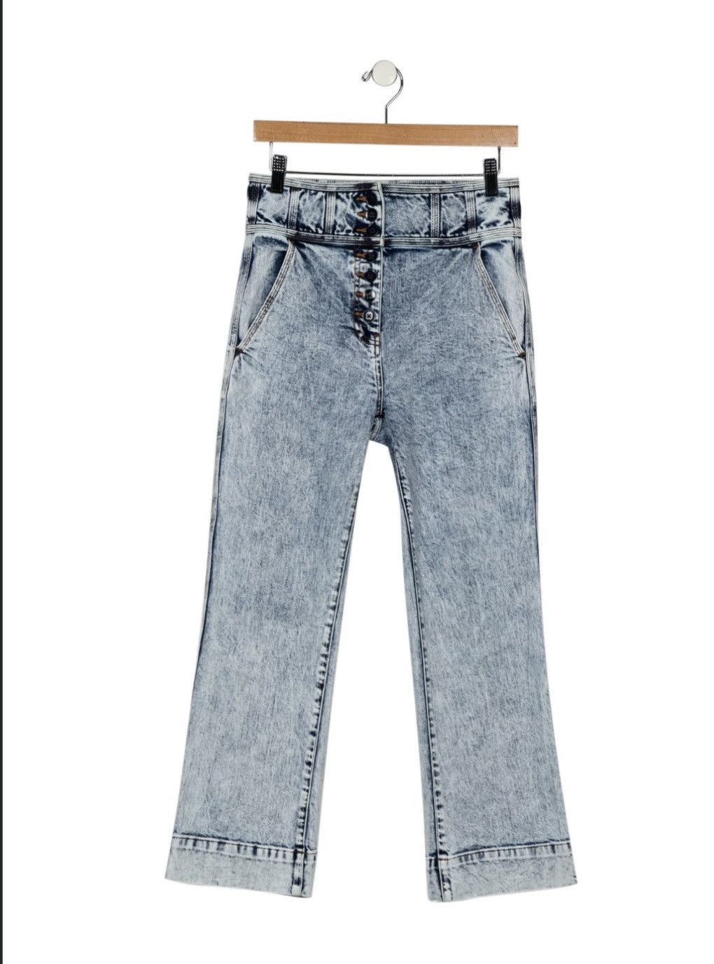 Ulla Johnson Ulla Johnson Ellis Jeans High Waist Cropped Size 30" / US 8 / IT 44 - 1 Thumbnail