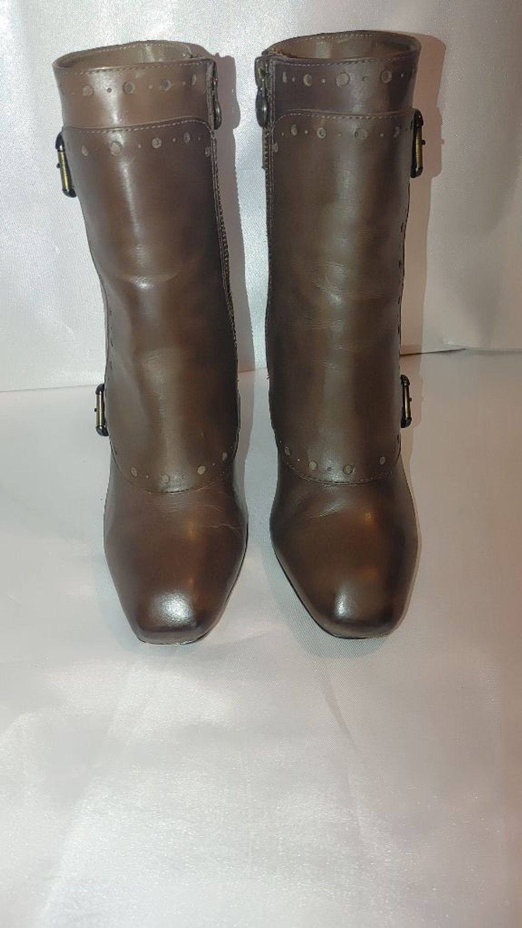 Leon Louis Leon Max (Max Studio) Paula Leather Bootie Size 8 Size US 8 / IT 38 - 4 Thumbnail