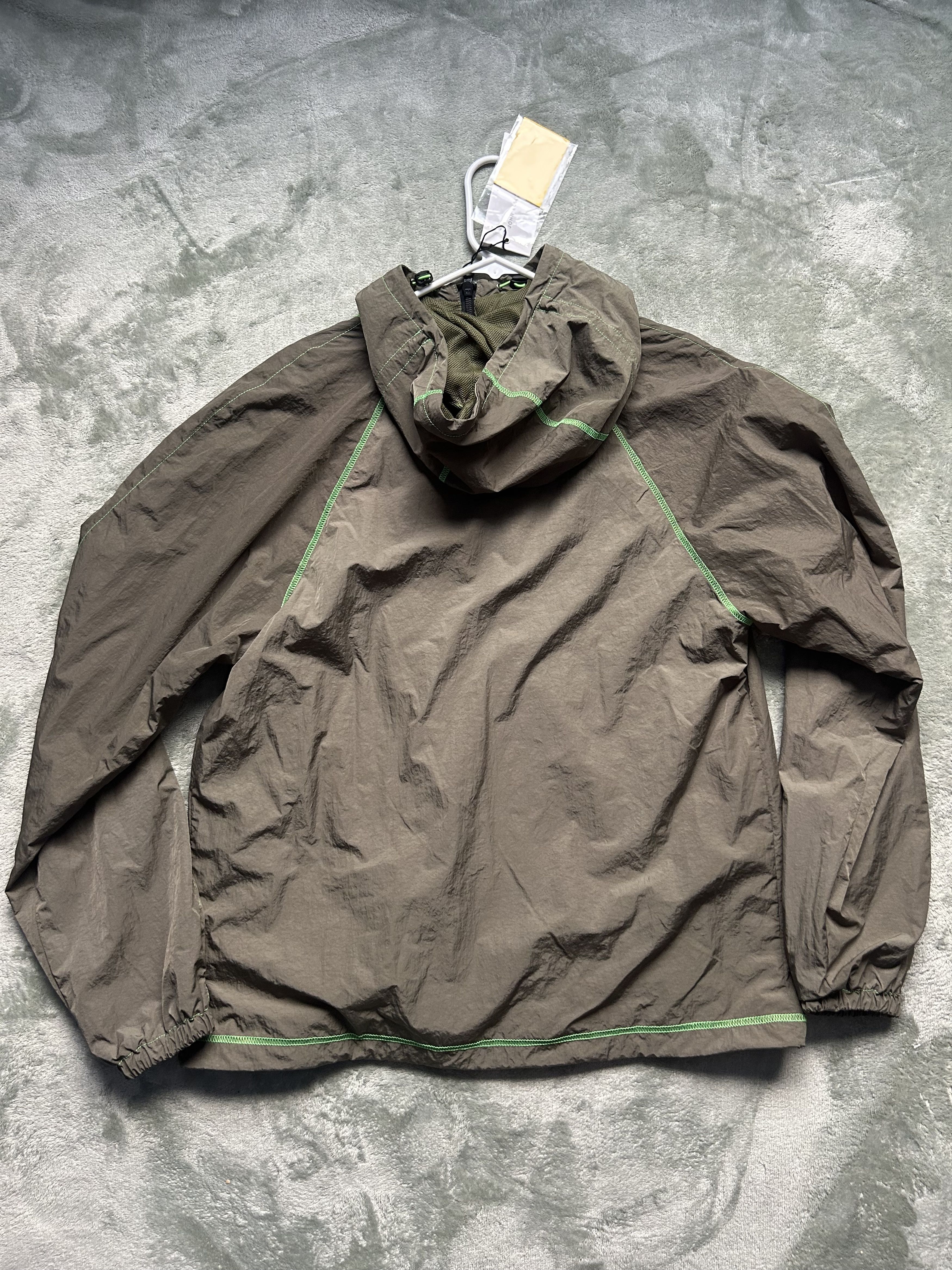 John Elliott John Elliott High Shrunk Nylon Full Zip Olive X Neon Green Size US S / EU 44-46 / 1 - 12 Thumbnail