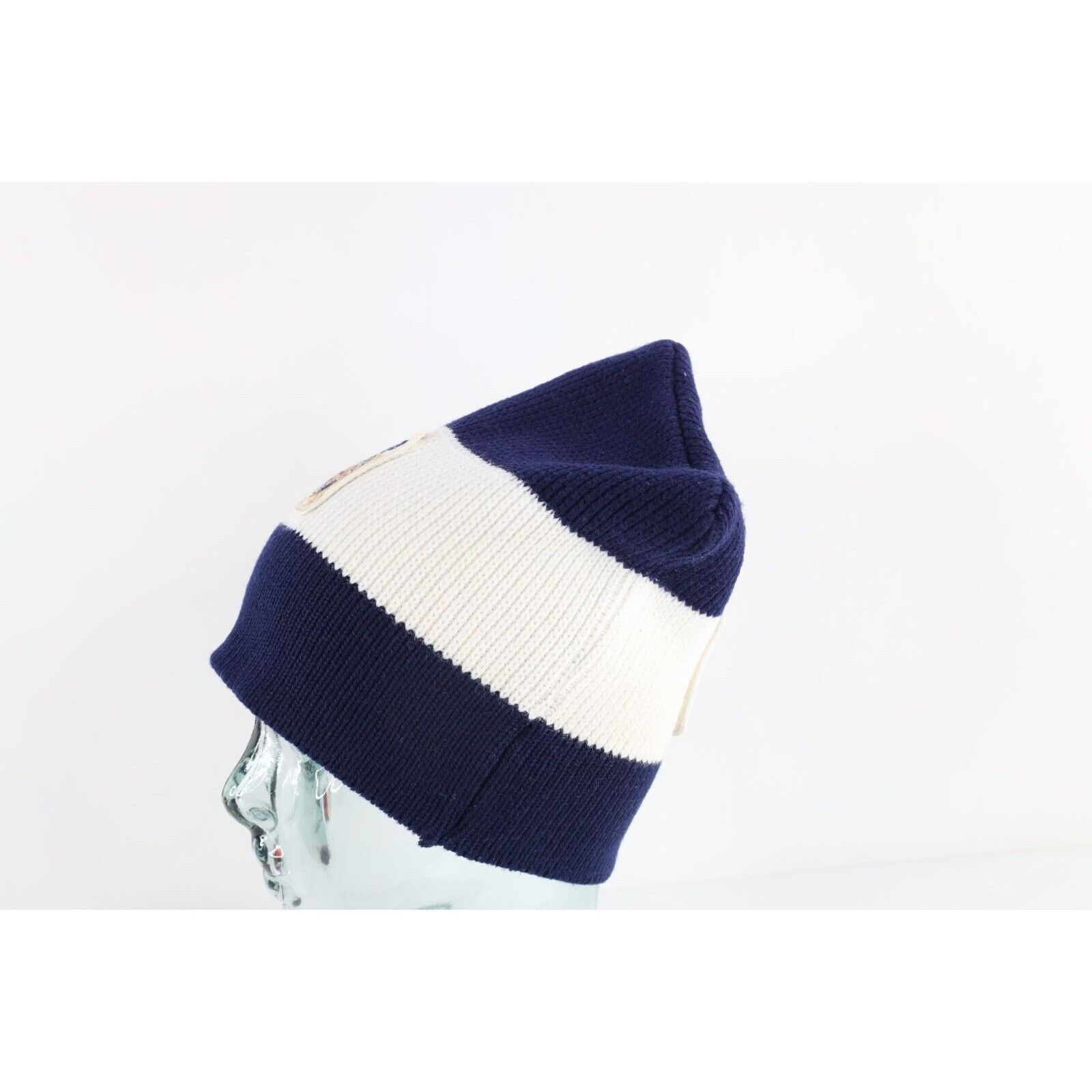 Vintage Vintage 70s Patch Miller Lite Beer Wool Ribbed Knit Beanie Size ONE SIZE - 4 Thumbnail