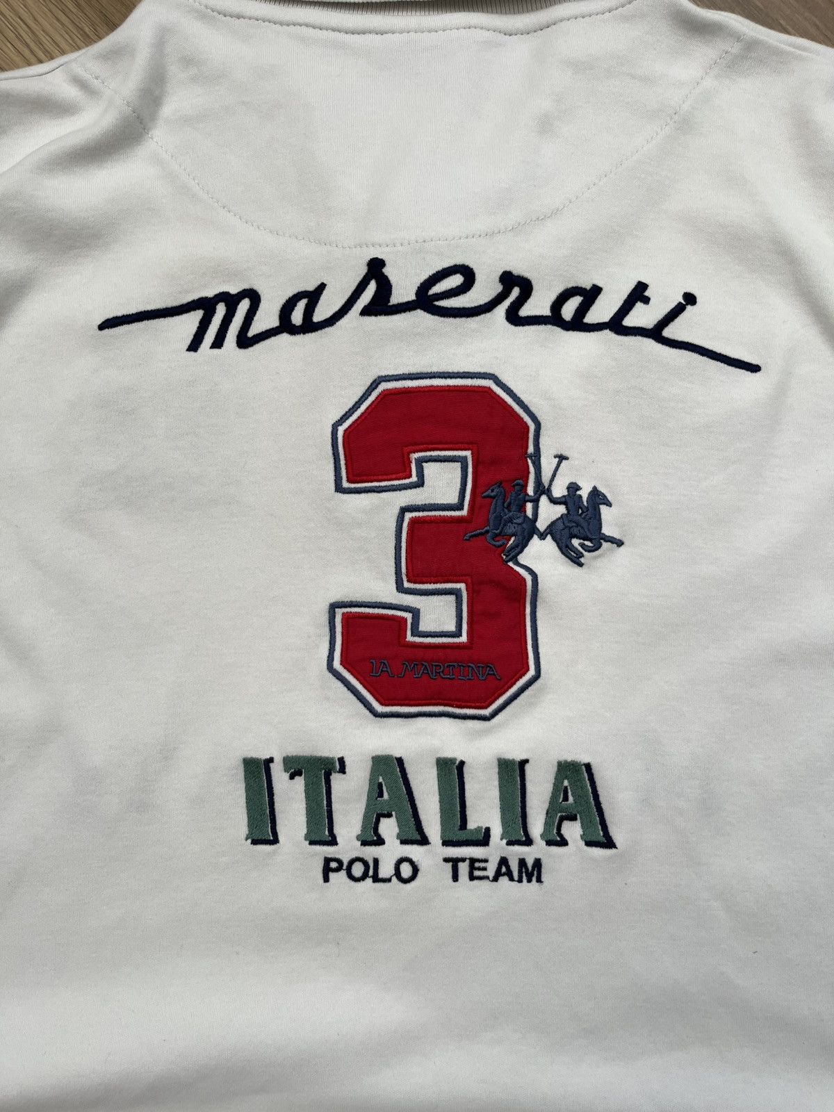 La Martina Y2K Maserati La Martina Polo Rugby TShirt Ralph Style Racing Size US L / EU 52-54 / 3 - 14 Thumbnail