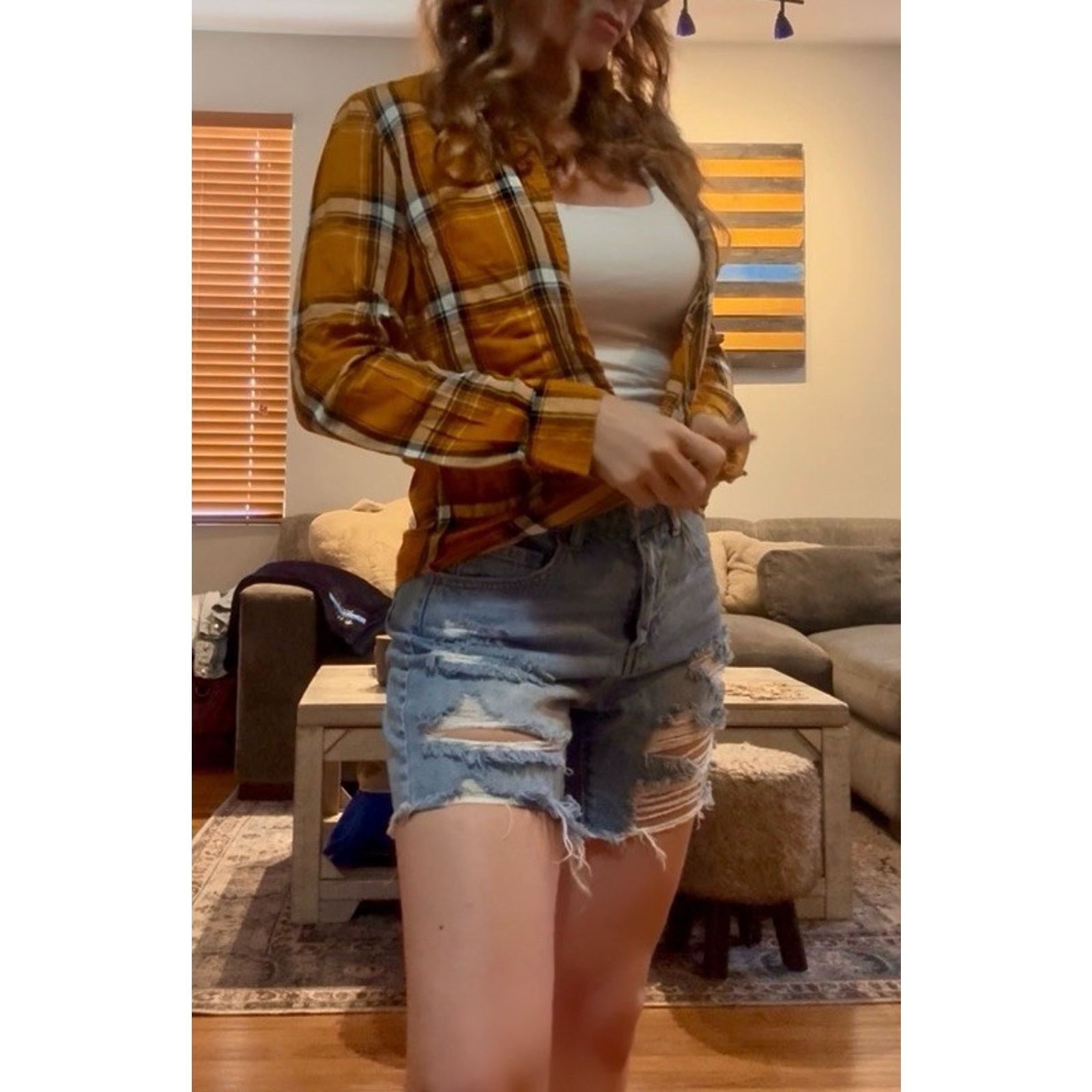 Other LIZZO Plaid Flannel Rap Hip Hop Plaid Flannel Shirt Blouse Size S / US 4 / IT 40 - 2 Thumbnail