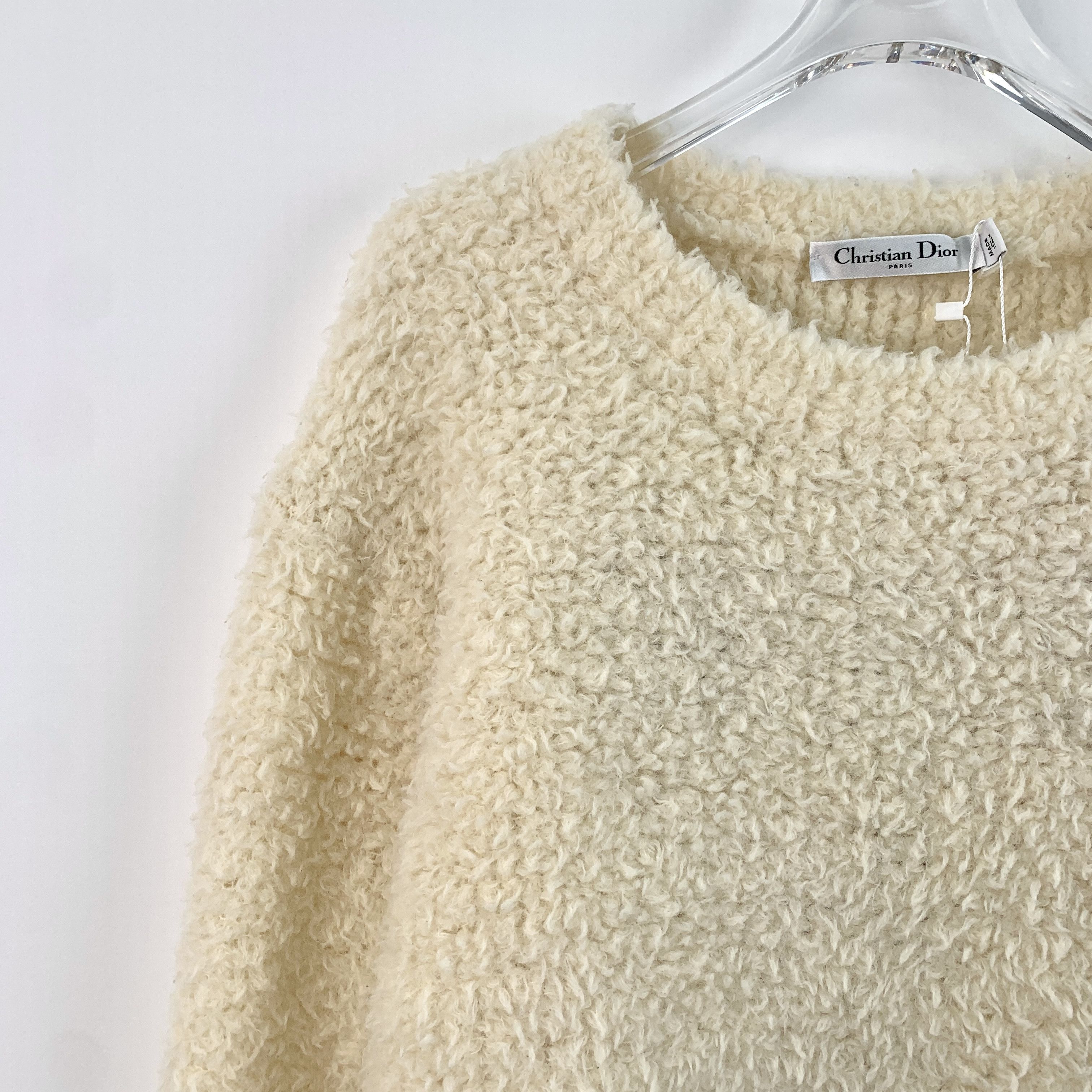 Dior Christian Dior Teddy Sweater –Logo Wool Knit (Size XS) Size XS / US 0-2 / IT 36-38 - 6 Thumbnail