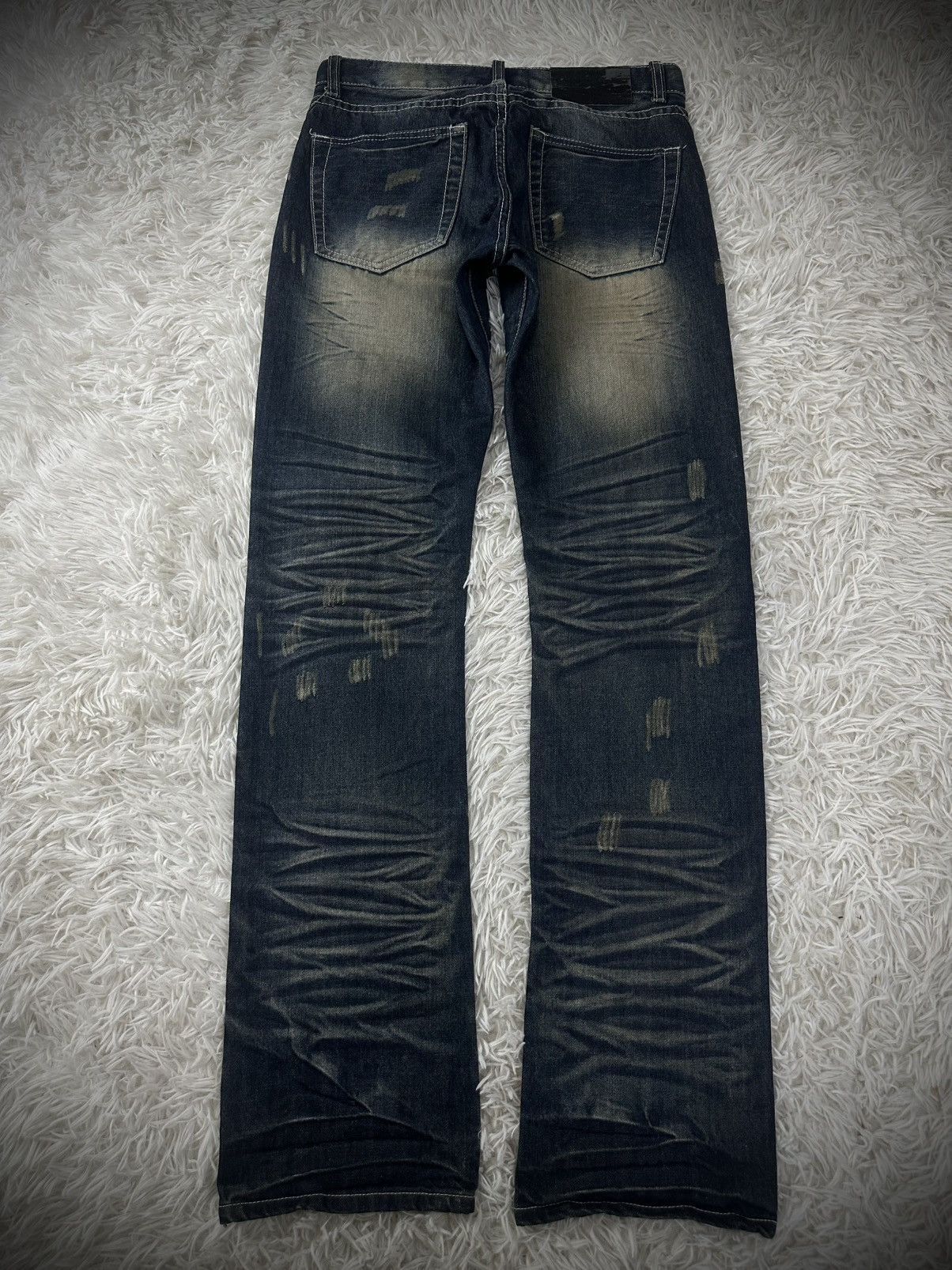 Japanese Brand rare 2000s DIVINER punk distressed denim jeans Size US 31 - 6 Thumbnail