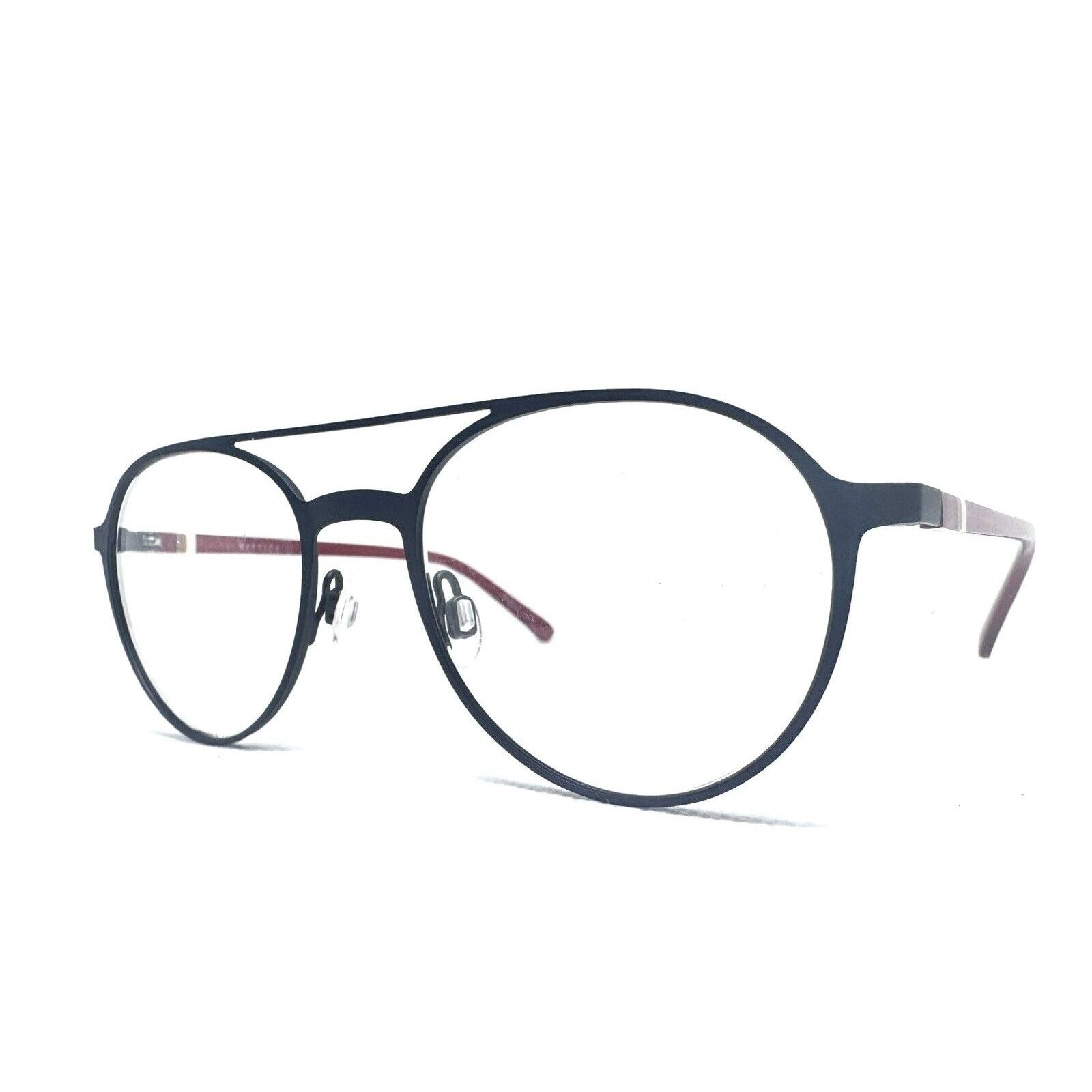 Frame NIFTIES NI 8496-6531 BLACK METAL ROUND WITH RED EYEGLASSES Size ONE SIZE - 2 Thumbnail