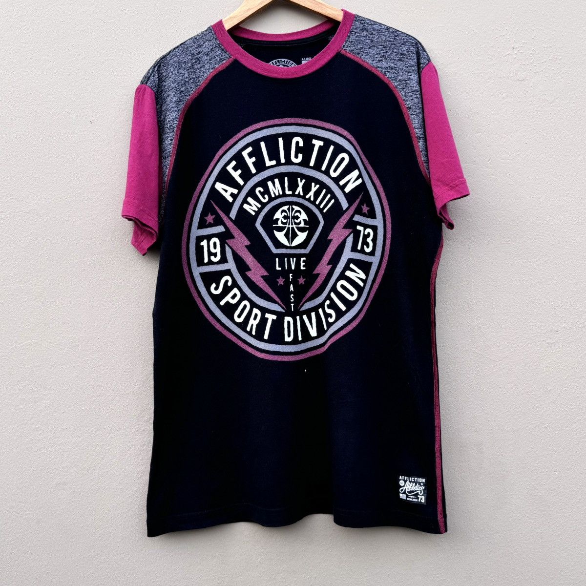 Affliction × Vintage Affliction clothing graphic y2k tee vtg Size US XL / EU 56 / 4 - 1 Thumbnail