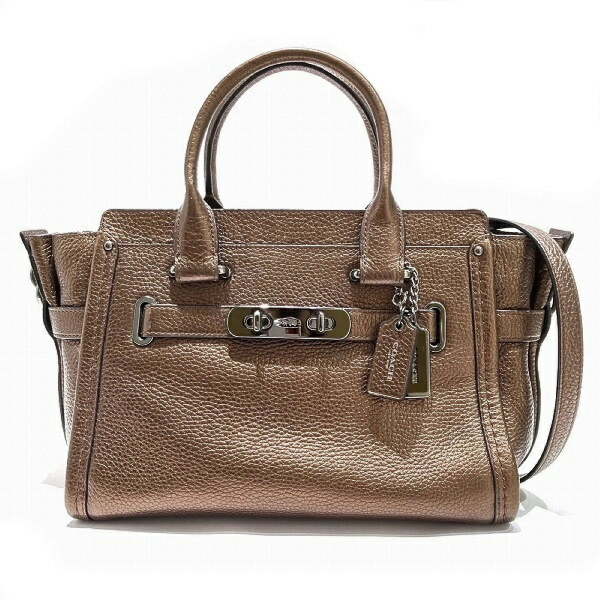 image of Coach Swagger 27 Carryall F1680 Bag Handbag Shoulder Women's in Gold