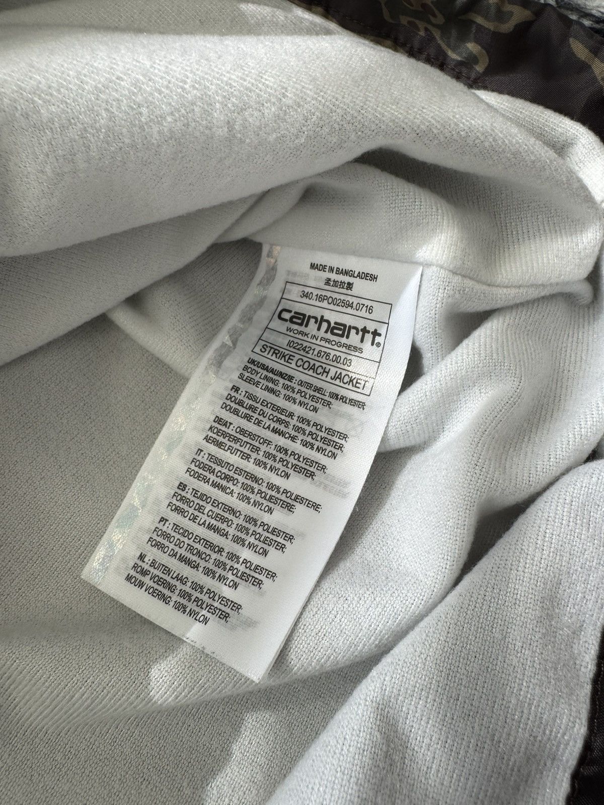 Carhartt Wip Carhartt WIP Strike Coach Jacket Tiger Camo Size US M / EU 48-50 / 2 - 6 Thumbnail