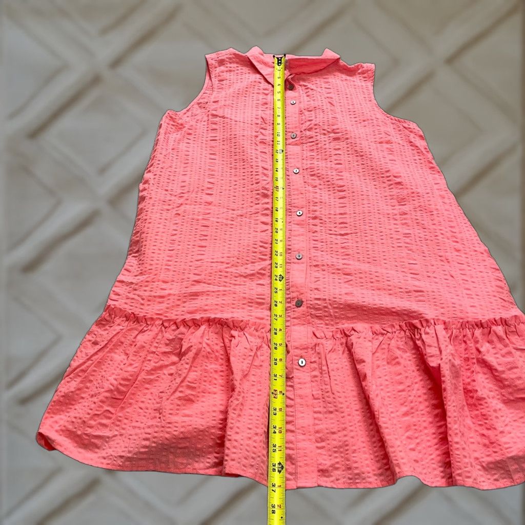 Vintage Time & True Blouse Shirt Womes 2XL Pink Plaid Button Up Collared Sleeveless Knit Cotton Polyester Casual Women's Size XXL / US 16-18 / IT 52-54 - 1 Thumbnail