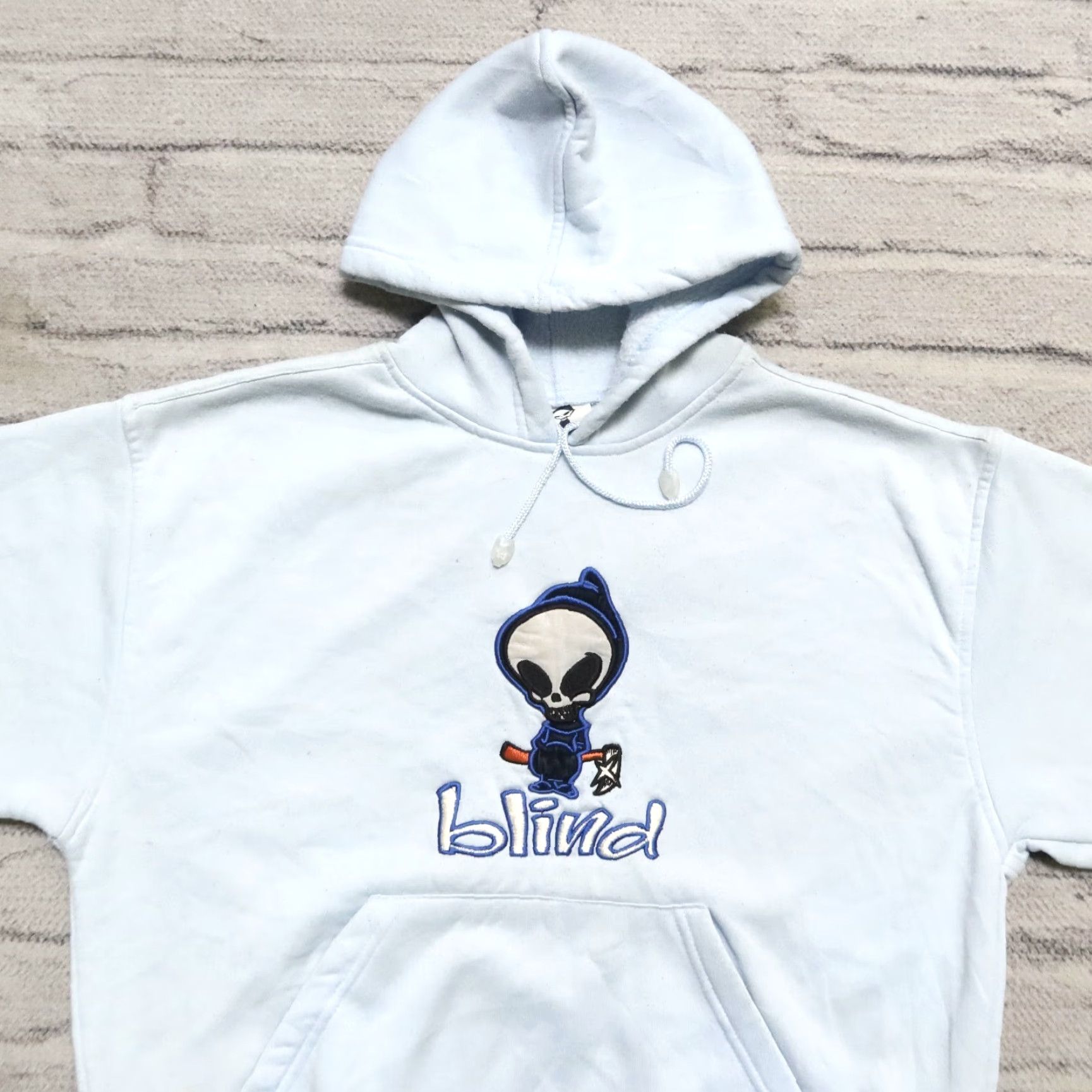 Blind Skateboards VINTAGE Blind Skateboards Hoodie Sweatshirt Shirt Men S Blue 90s Skate Size US S / EU 44-46 / 1 - 6 Thumbnail
