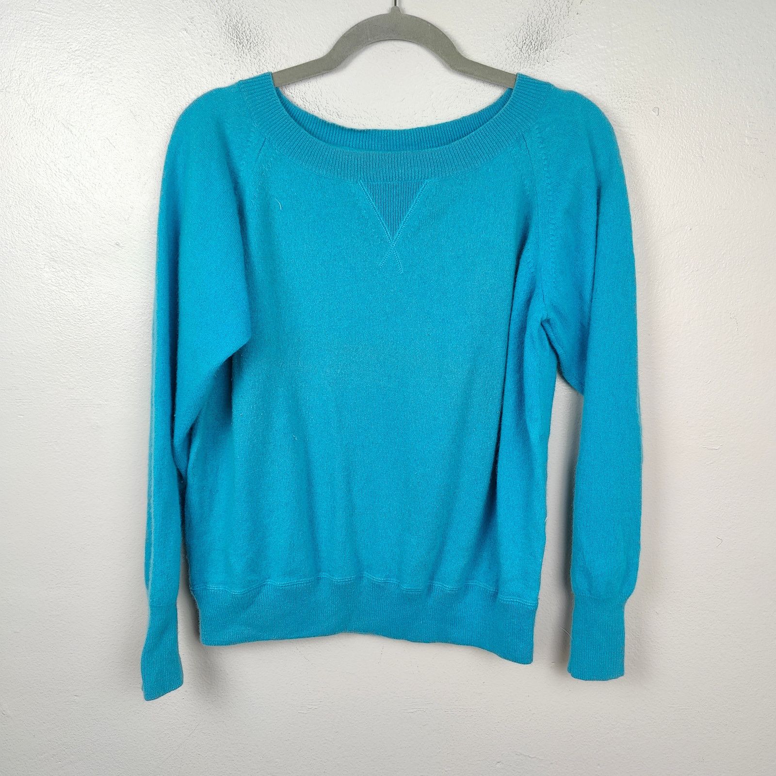 J.Crew J Crew 100% Cashmere Sweater Womens Medium Bright Blue Size M / US 6-8 / IT 42-44 - 1 Thumbnail