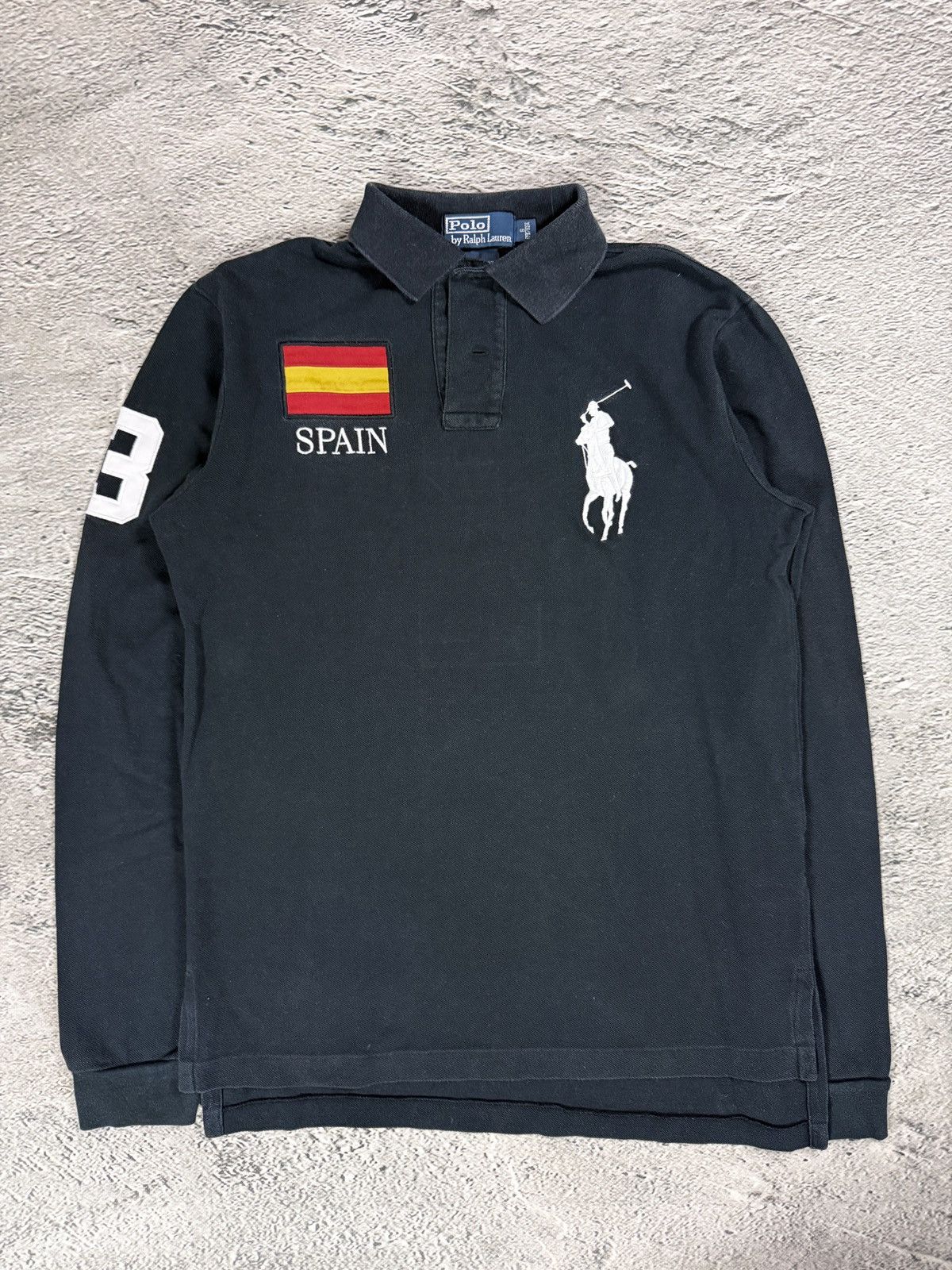 Ralph Lauren Chief Keef Polo Ralph Lauren black longsleeve Spain big pony Size US S / EU 44-46 / 1 - 1 Thumbnail