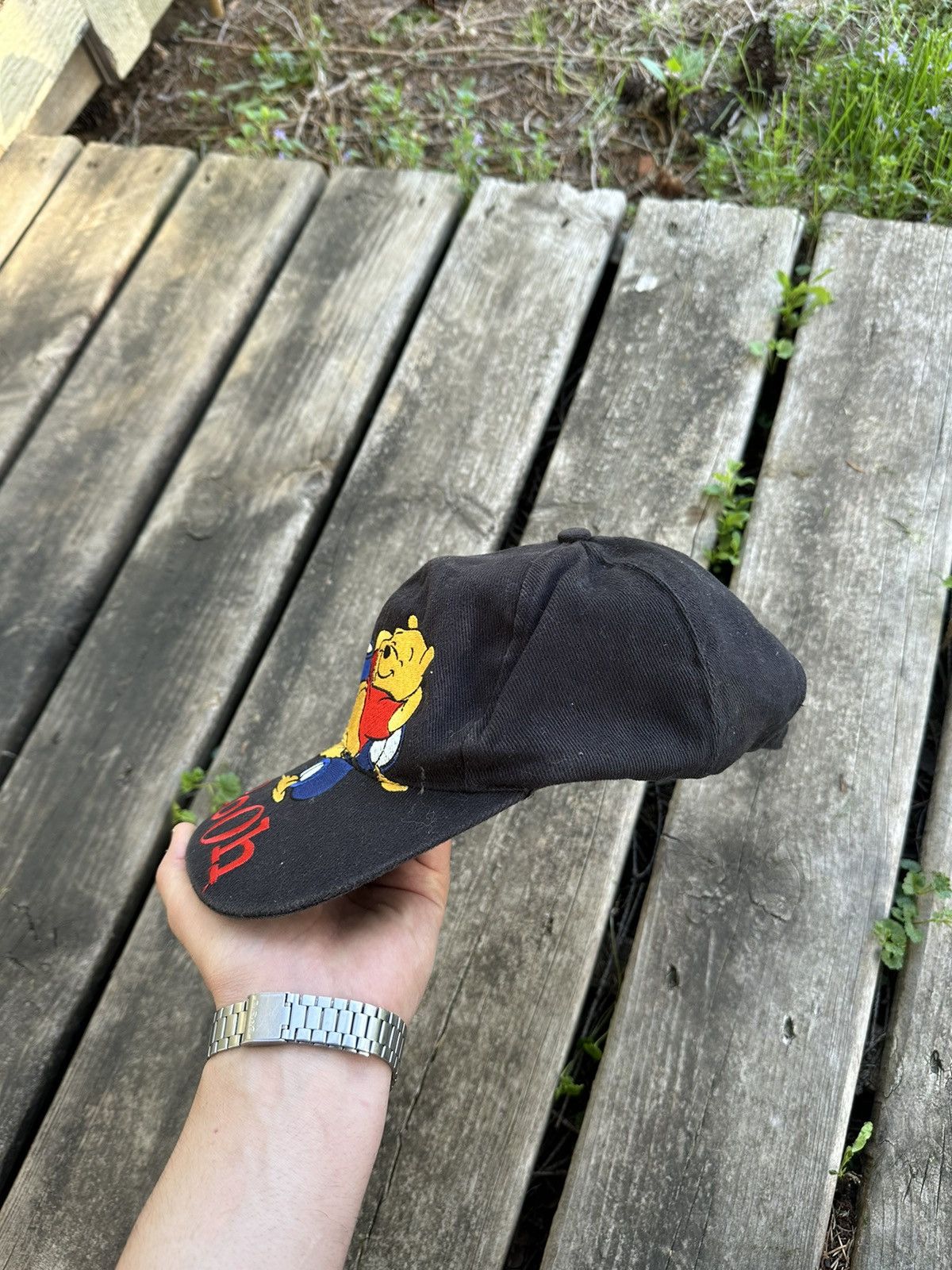 Disney 🔥Rare🔥Vintage Disney Cap Winnie Pooh Print Size ONE SIZE - 2 Thumbnail