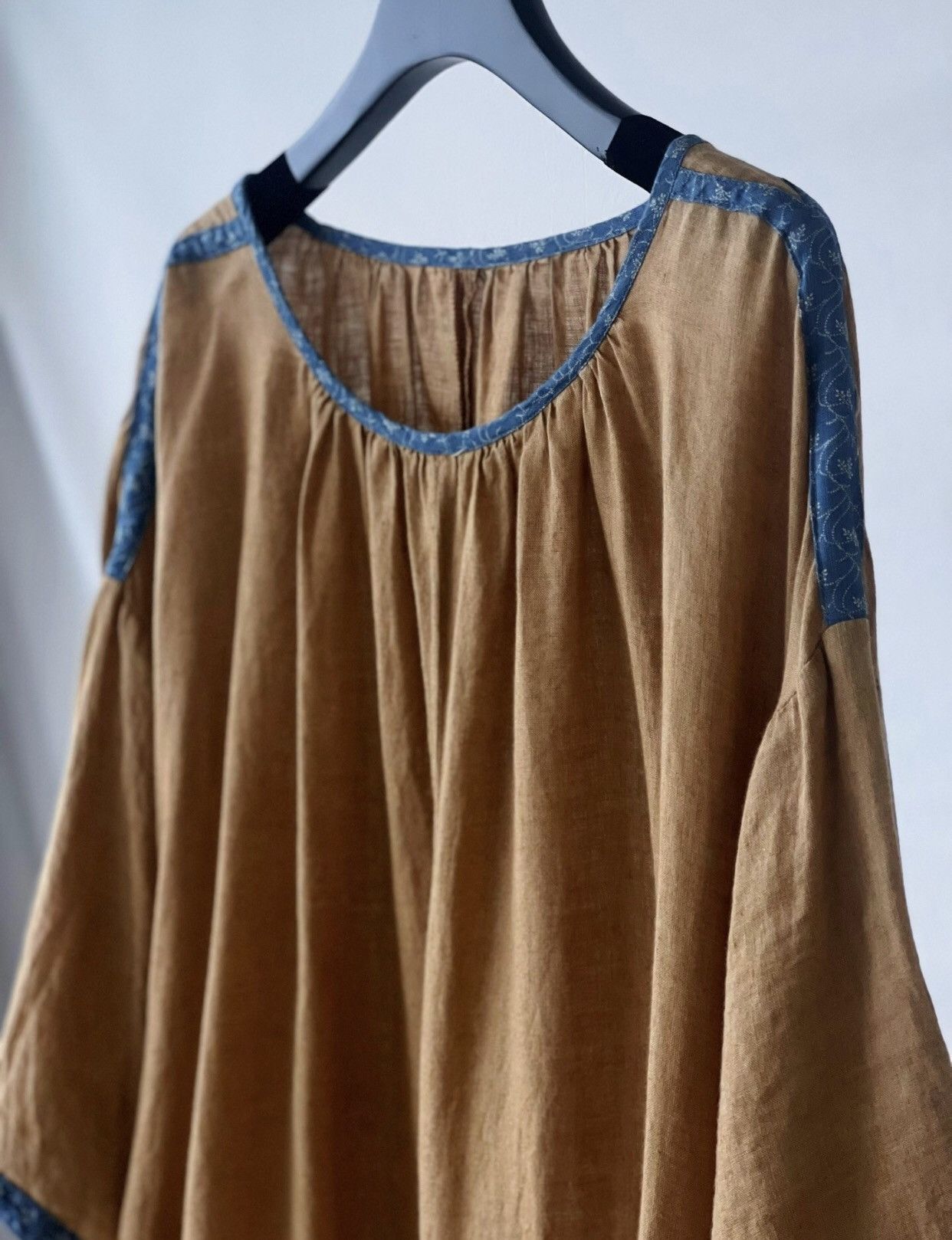 Kapital KAPITAL Hirata Kazuhiro floral blue border hemp skirt Size XS / US 0-2 / IT 36-38 - 7 Thumbnail