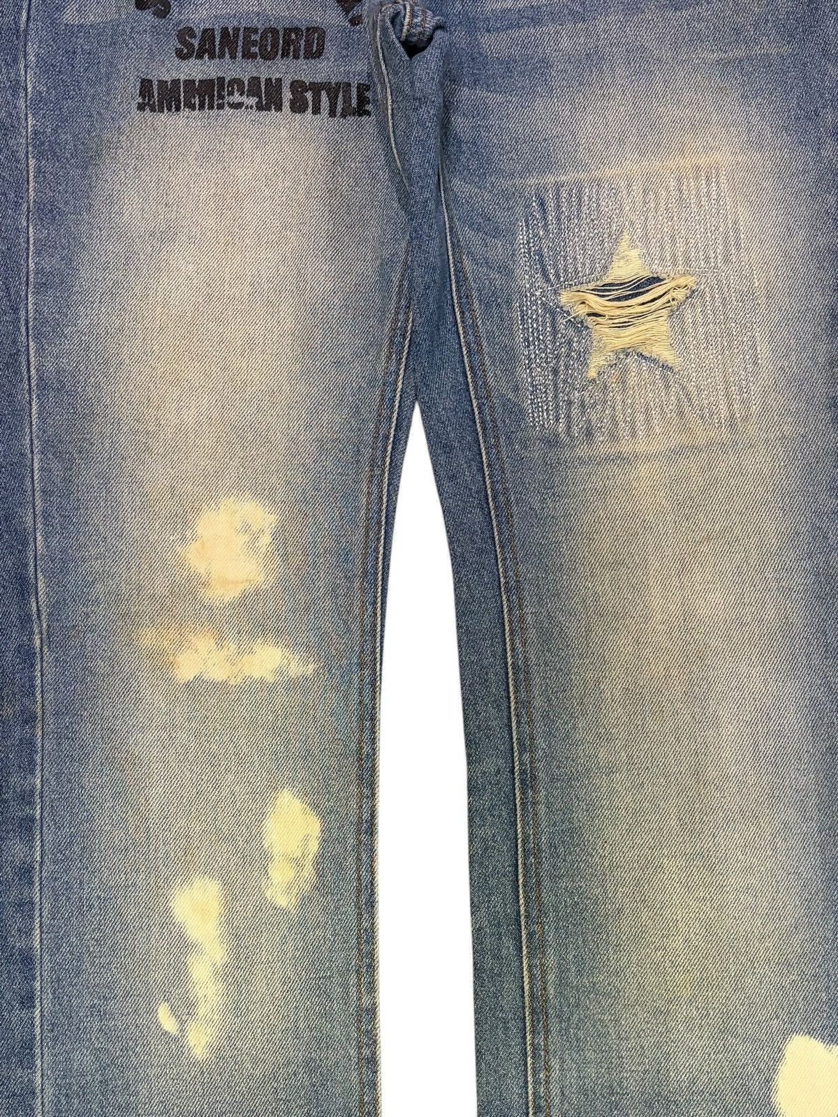 Ksubi Vintage Japanese Brand Bleached Distressed Jeans Size 31" - 3 Thumbnail