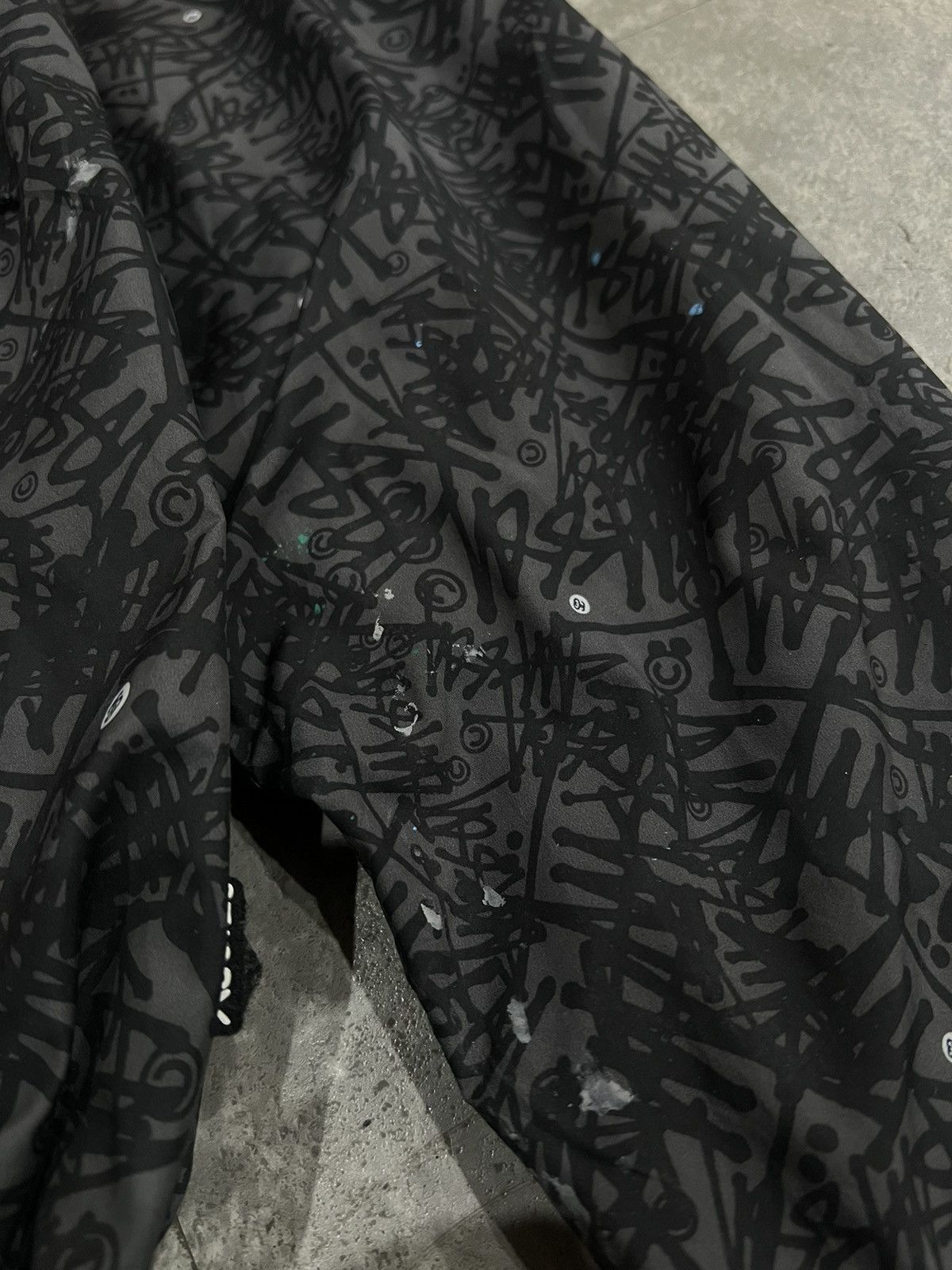Stussy 2000s Archival Stussy Shawn All Over Print Hodded Jacket y2k Size US L / EU 52-54 / 3 - 6 Thumbnail