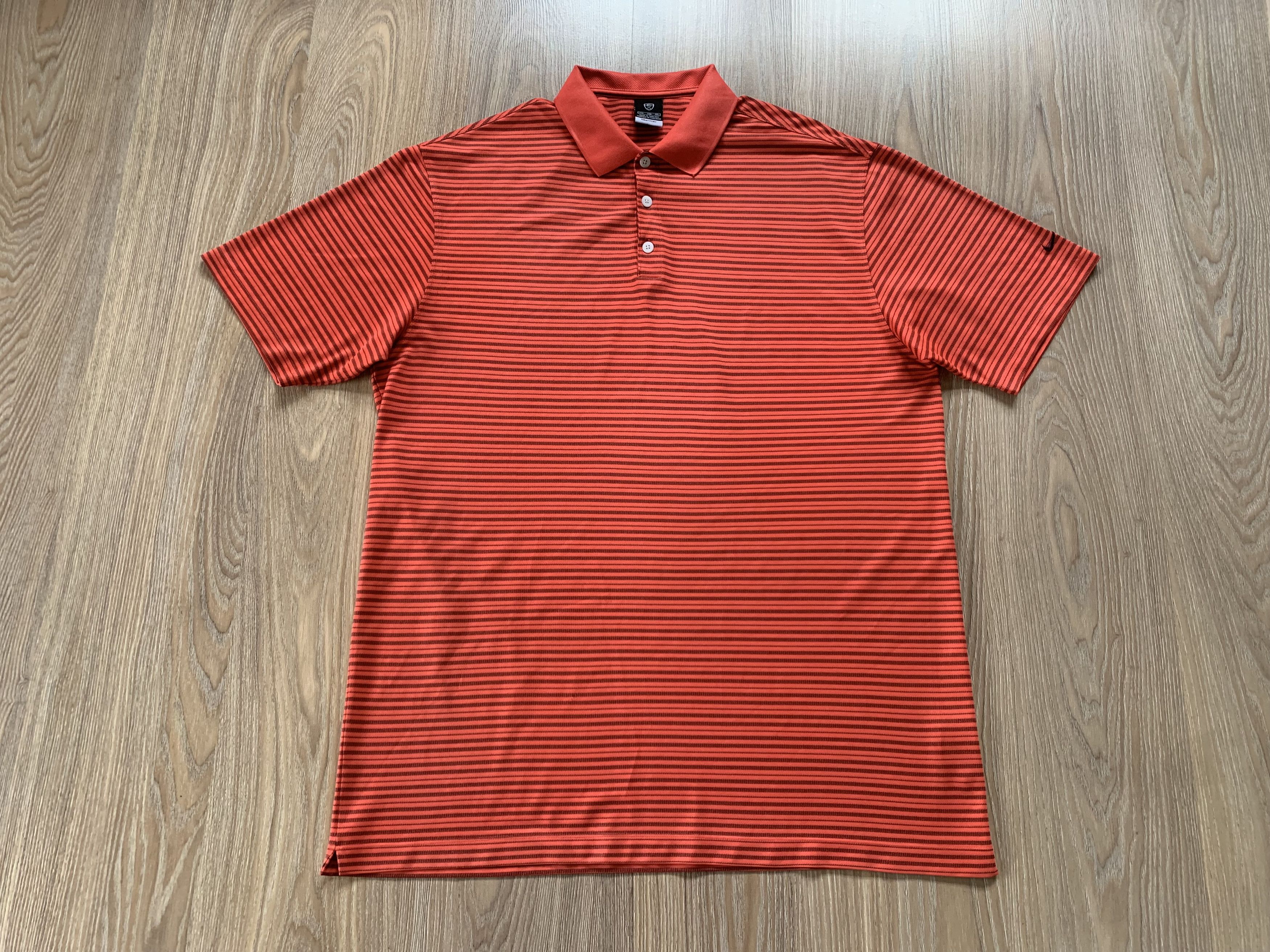 Nike Nike Dri-FIT Striped Red Polo Shirt Size US XXL / EU 58 / 5 - 2 Thumbnail