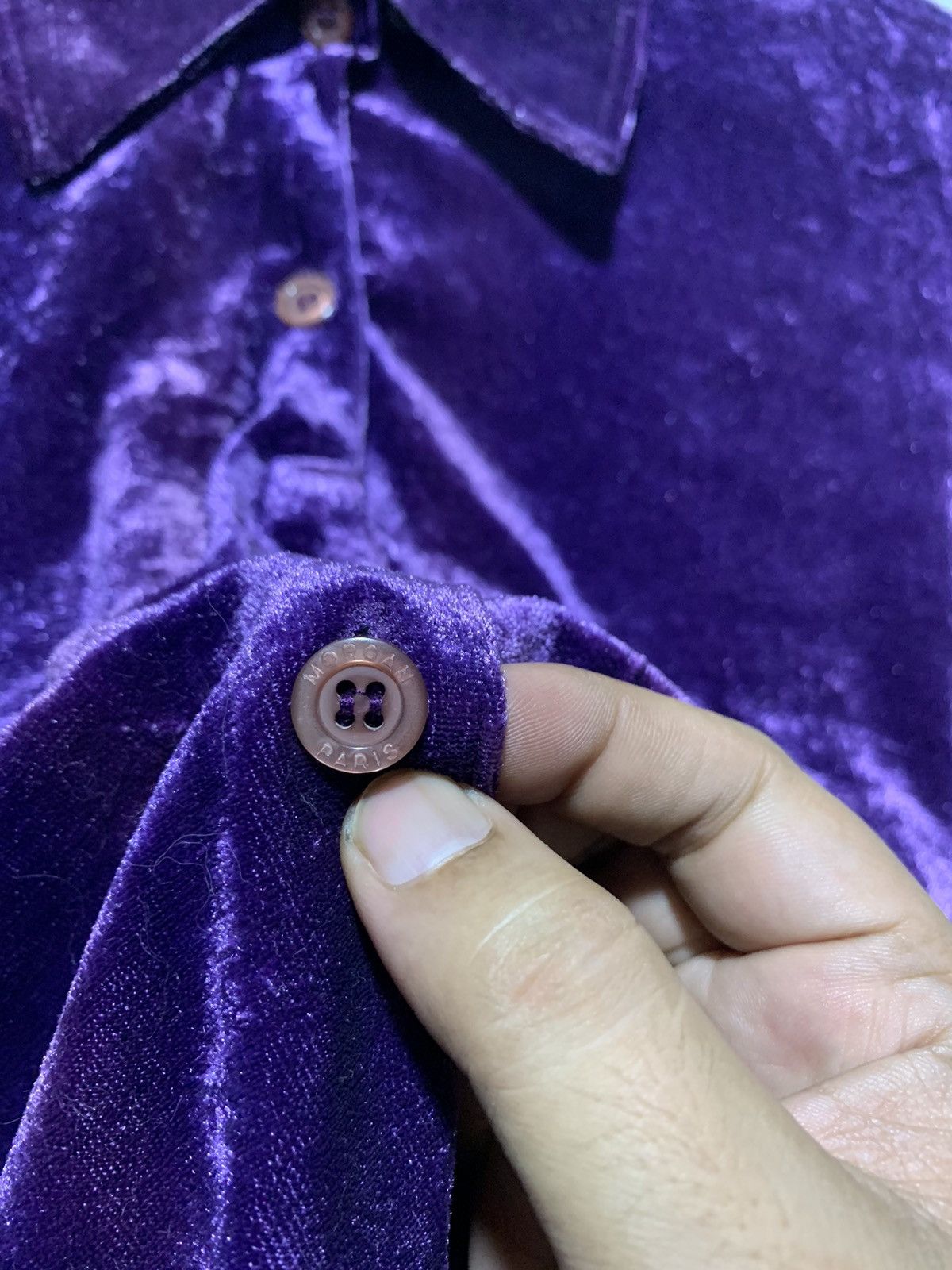 Morgan De Toi Vintage Morgan De Toi velvet purple shirt made in france Size M / US 6-8 / IT 42-44 - 3 Thumbnail