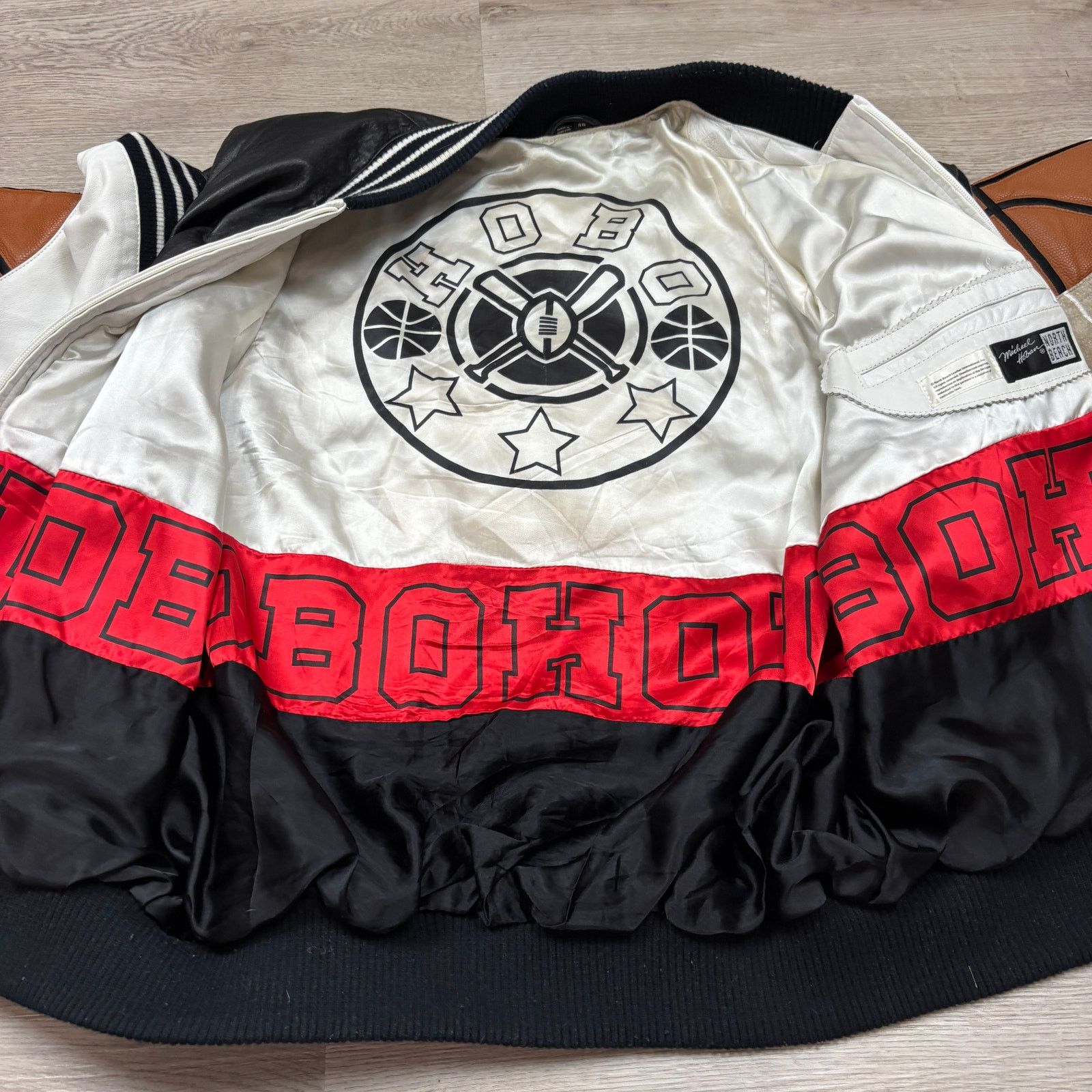 Hobo × Michael Hoban × Vintage VTG Michael Hoban Hobo Wear North Beach Leather Jacket 46 Size US XXL / EU 58 / 5 - 4 Thumbnail