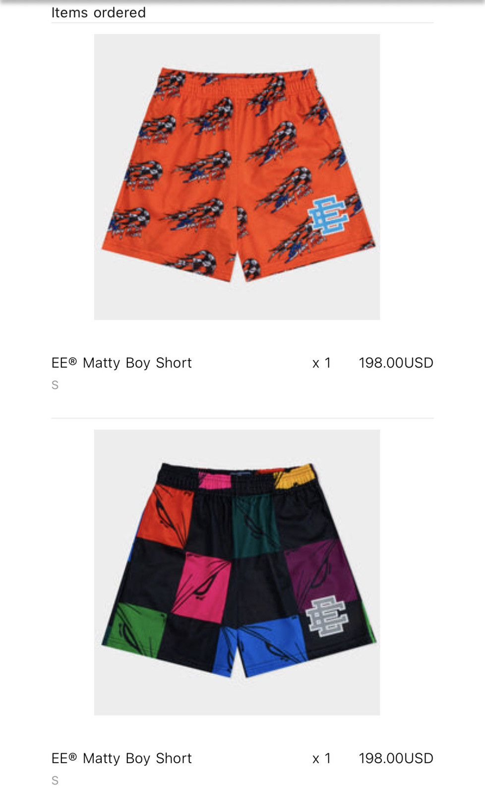 Eric Emanuel Eric Emanuel x Matty Boy Core Short “Multicolor” (SMALL) Size US 30 / EU 46 - 2 Thumbnail