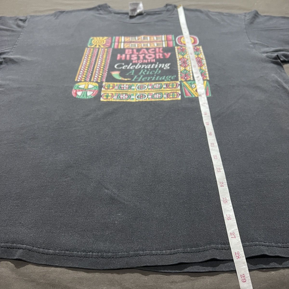 Vintage 90s Black History Month Tee XL Faded graphic streetwear Size US XL / EU 56 / 4 - 8 Thumbnail