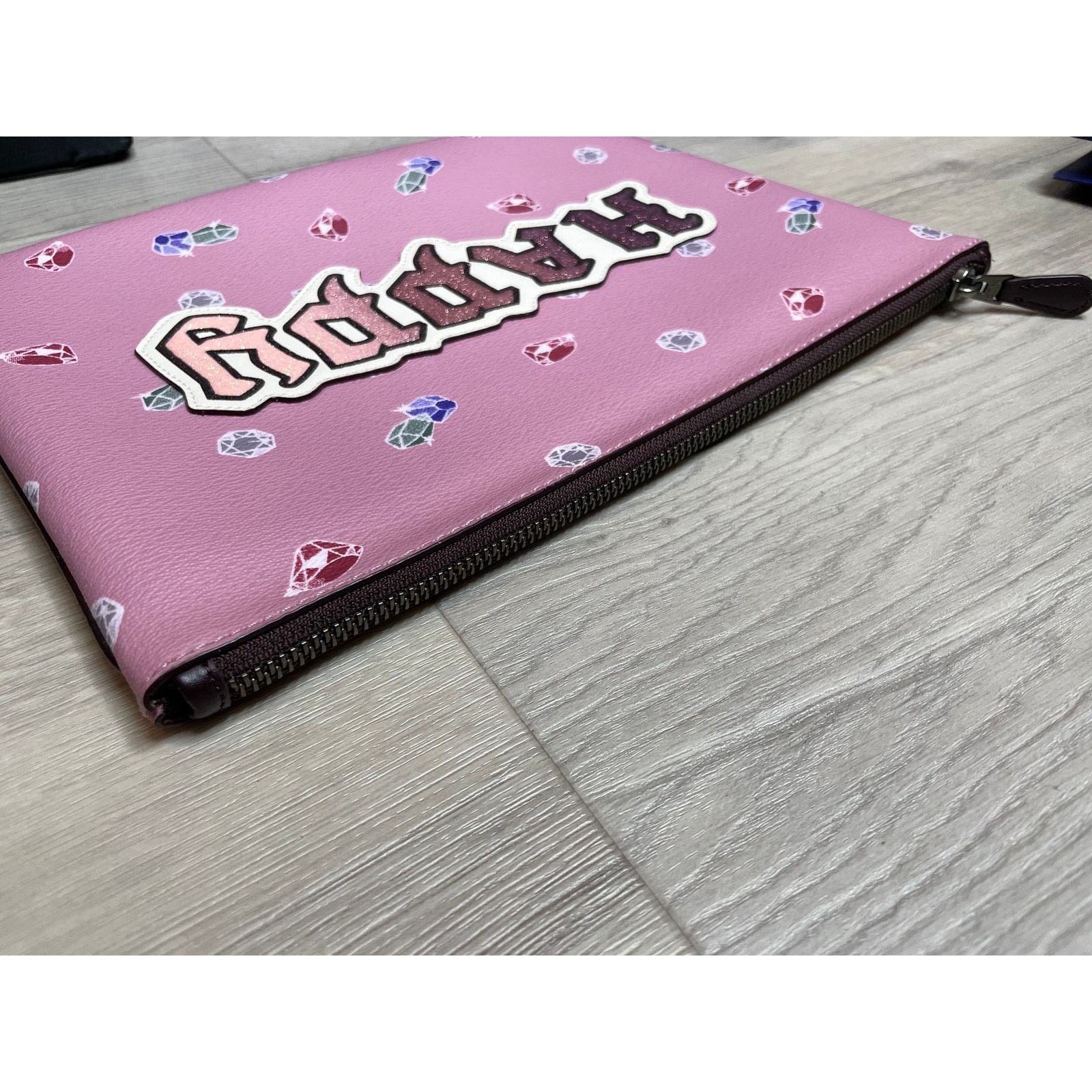 Coach Coach Disney Snow White Happy Patch Gems Large Clutch Pouch Size ONE SIZE - 8 Thumbnail
