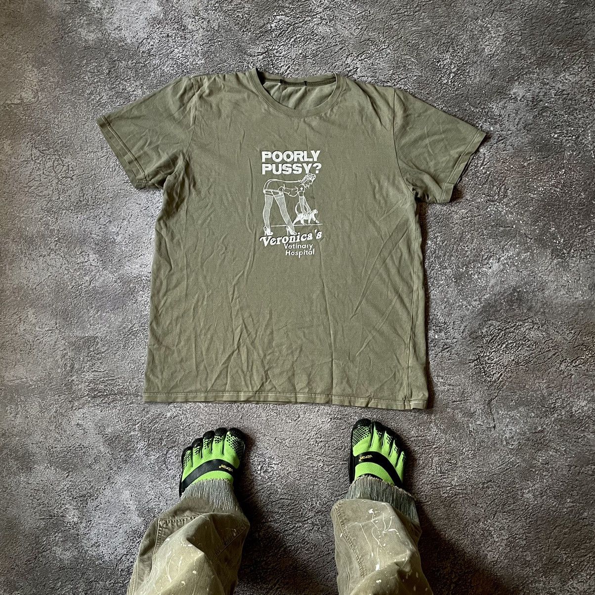 image of Humor x Vintage Y2K Adult “ Poorly Pussy Sexy Ass Girl “ Funny Tee, Men's (Size Medium)