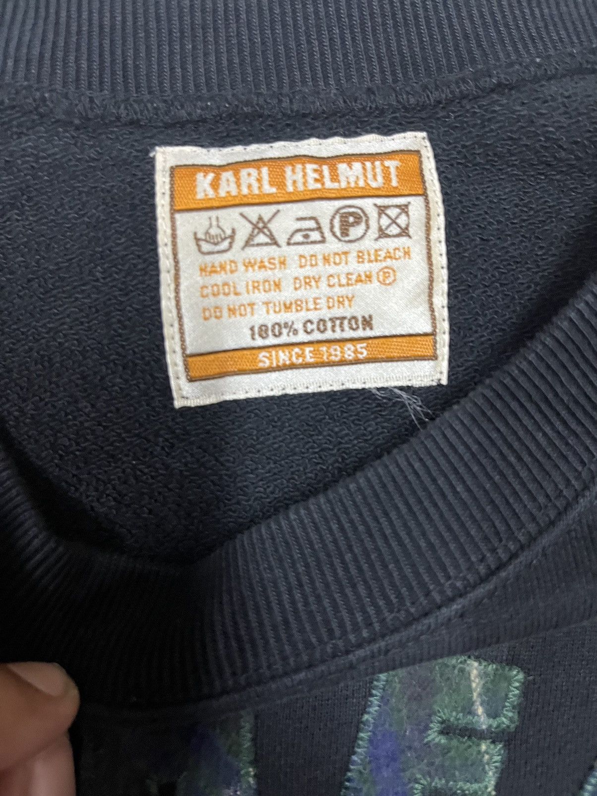 Designer × Karl Helmut Karl helmut sweatshirt Size US M / EU 48-50 / 2 - 9 Thumbnail