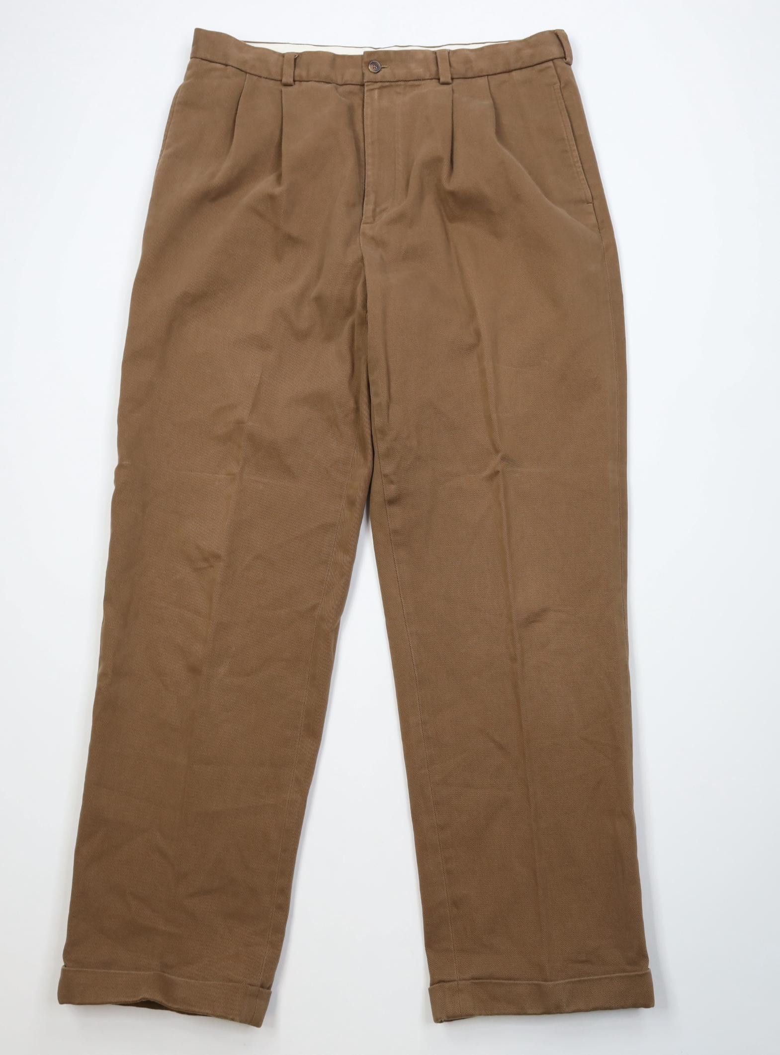 Brooks Brothers Vintage Brooks Brothers Heavyweight Whipcord Wide Leg Pants Size US 38 / EU 54 - 1 Thumbnail