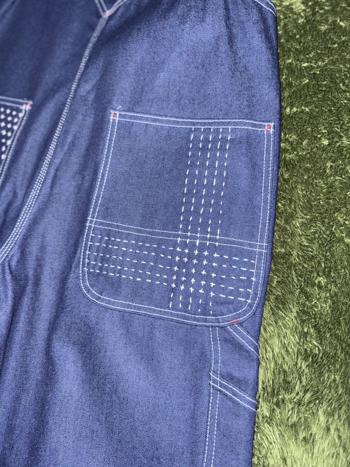 Dickies [30x30] Dickies Japanese Sashiko Custom Overalls – Indigo Size US 30 / EU 46 - 13 Thumbnail