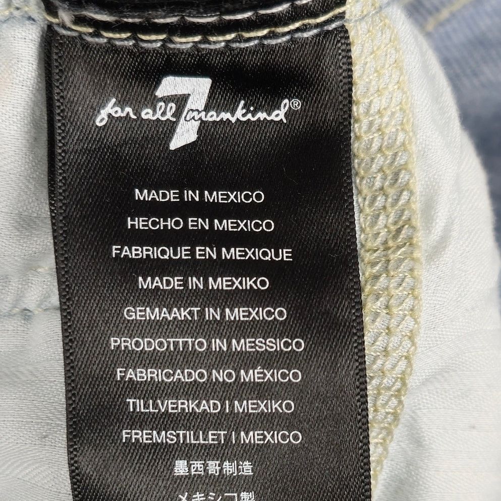 7 For All Mankind 7 for All Mankind 31 Josephina Distressed Button Fly Jeans Size 31" - 15 Thumbnail