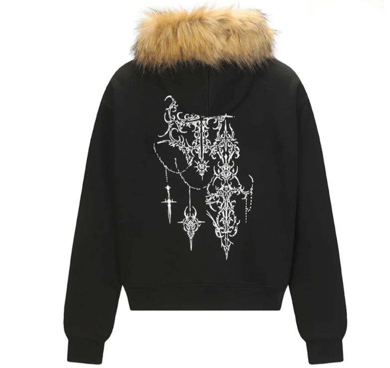 Japanese Brand Punk Gothic Graphic Hooded Size US M / EU 48-50 / 2 - 2 Thumbnail