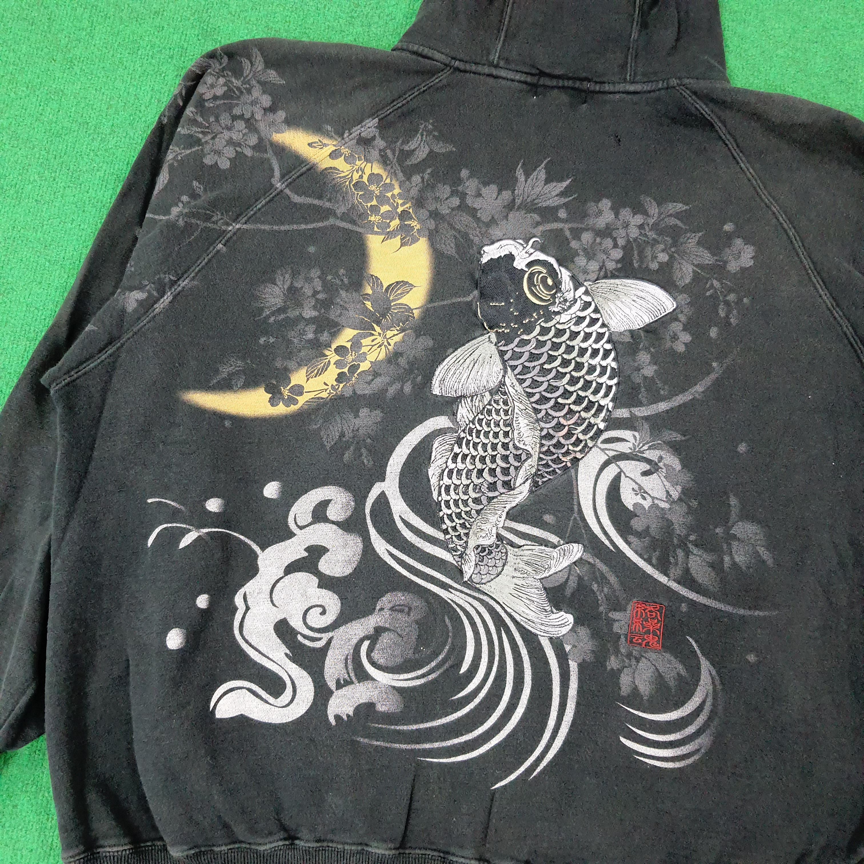 Japanese Brand Vintage Karakuri Tamashi Japan Art Zipper Hoodie C242N17 Size US XXL / EU 58 / 5 - 2 Thumbnail