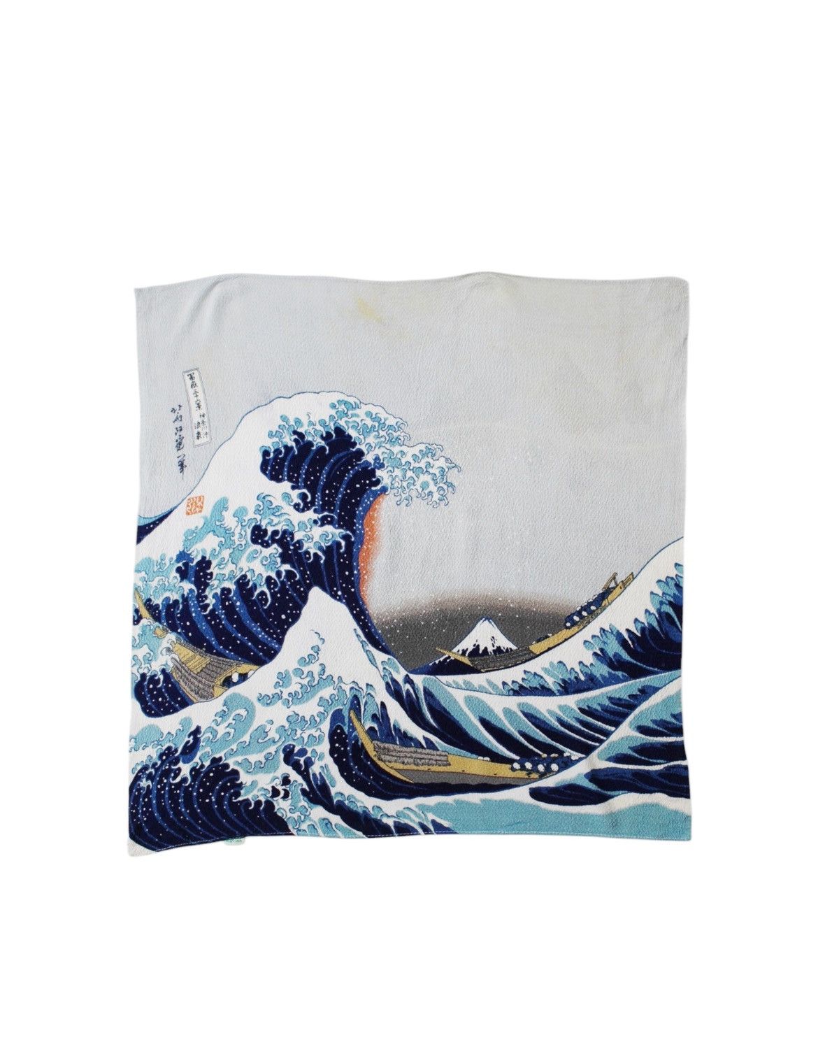Vintage 2000S JAPANESE MADE TSUNAMI HANDKERCHIEF Size ONE SIZE - 1 Thumbnail