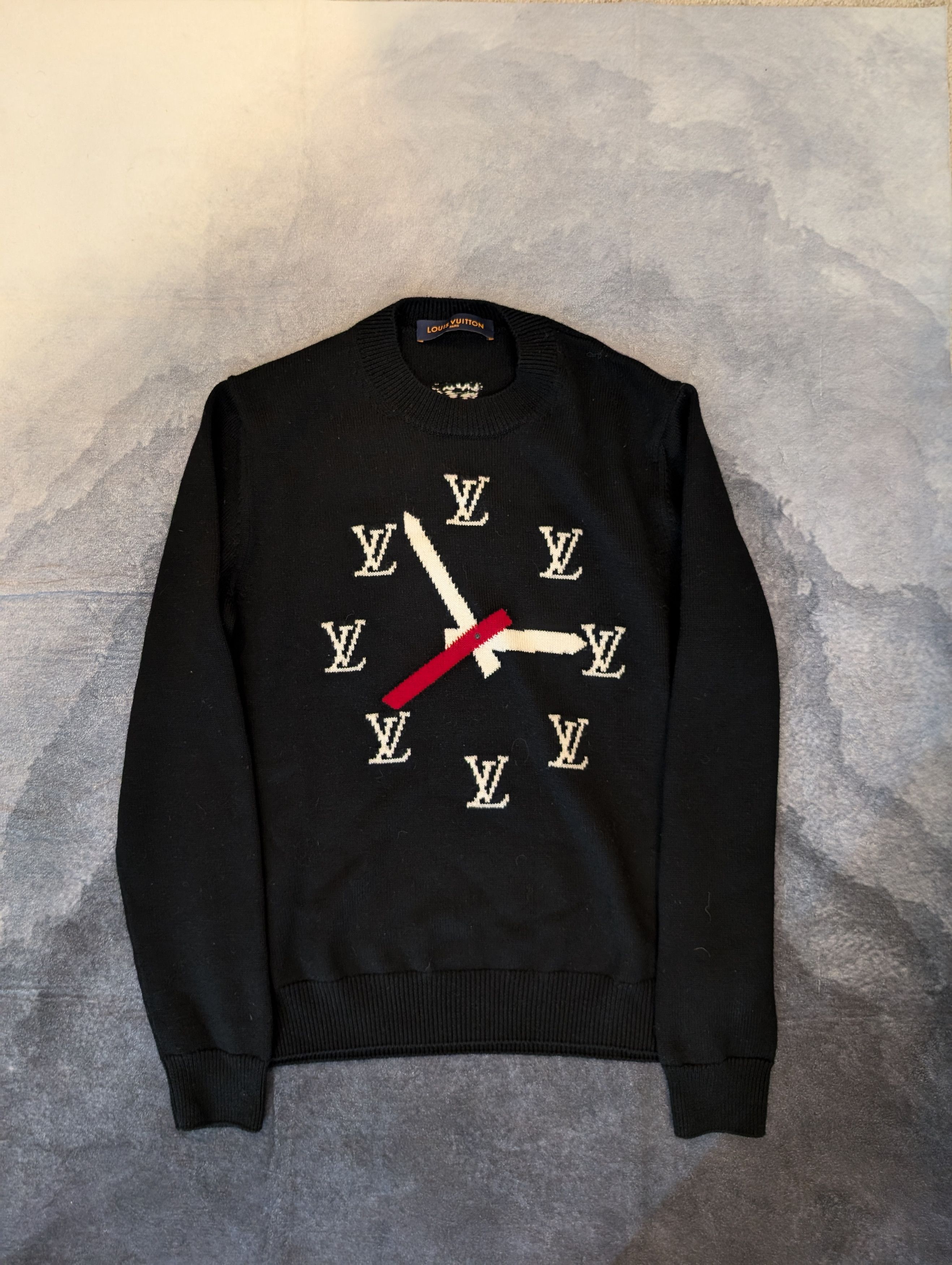 Lv clock sweater hotsell