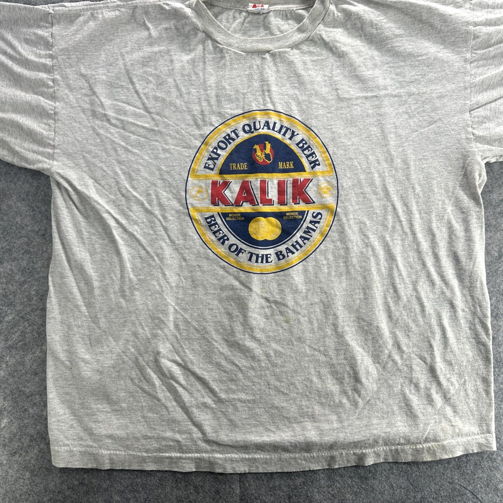Vintage VINTAGE Kalik Shirt Mens 2XL Gray Beer of the Bahamas Promo Tee 90s Size US XXL / EU 58 / 5 - 3 Thumbnail