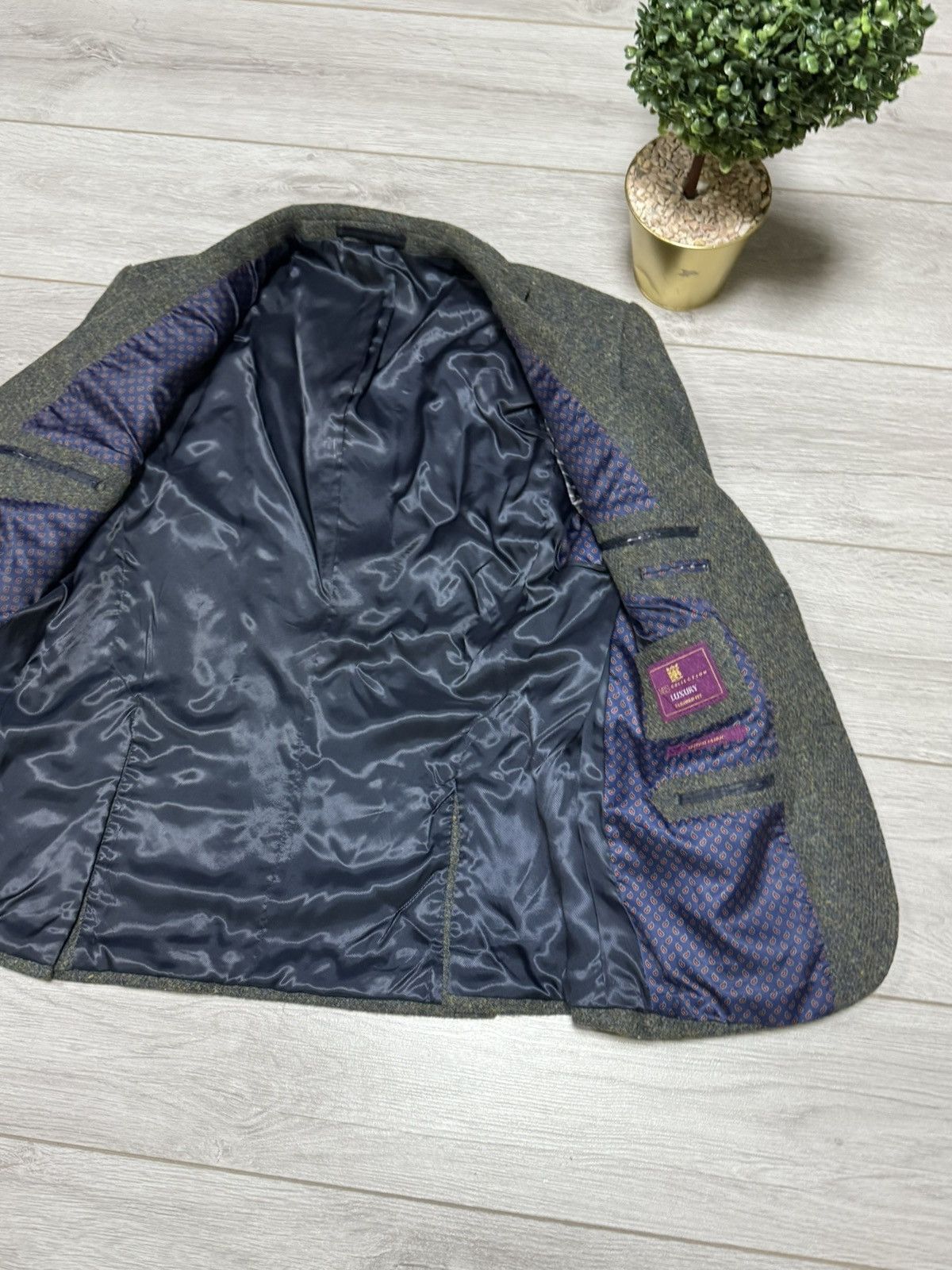 Harris Tweed Harris Tweed wool knitted blazer two buttons M&S Size 42R - 5 Thumbnail