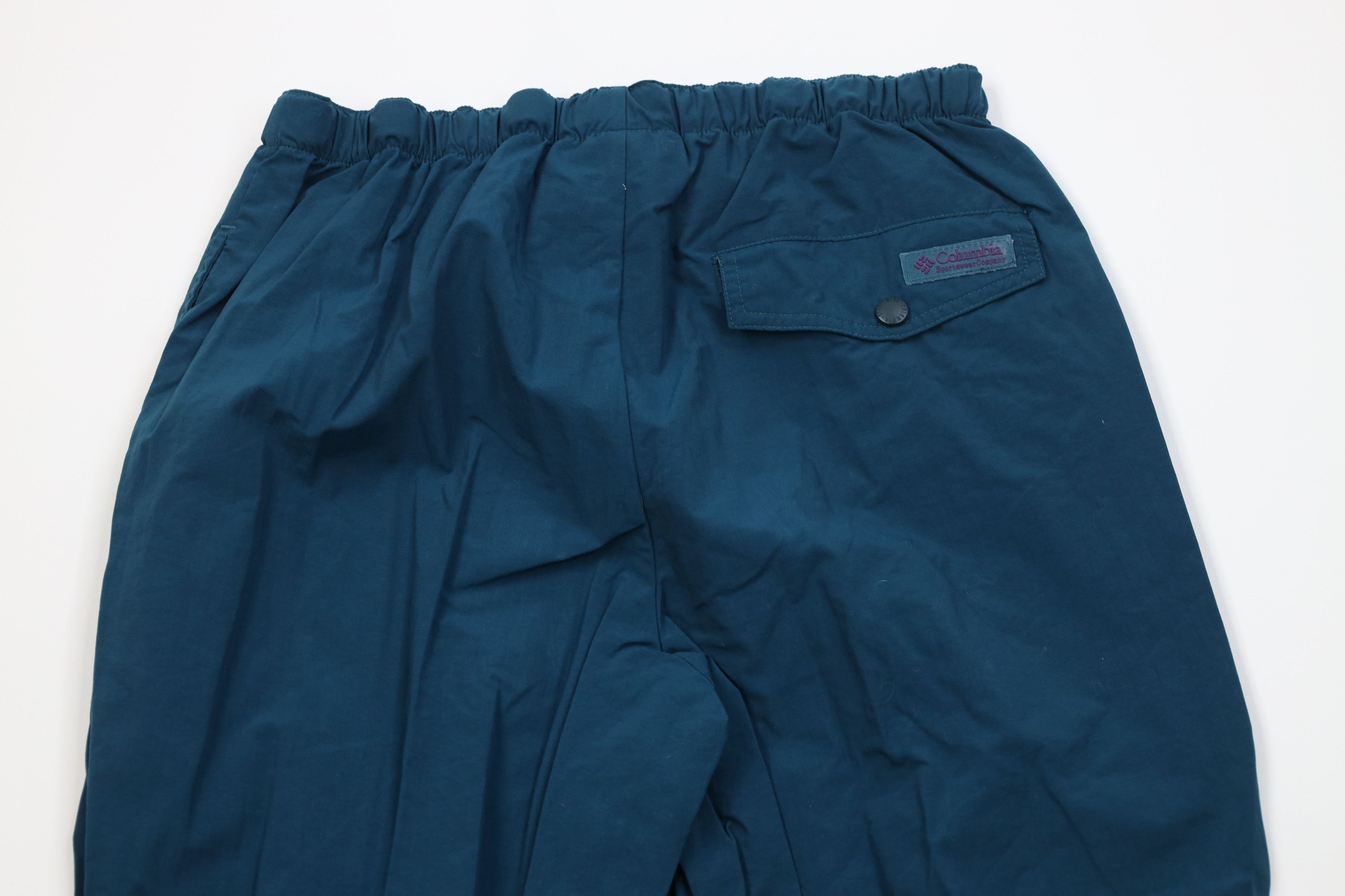 Columbia Vintage 90s Columbia Belted Windbreaker Joggers Pants Teal Size US 32 / EU 48 - 10 Thumbnail