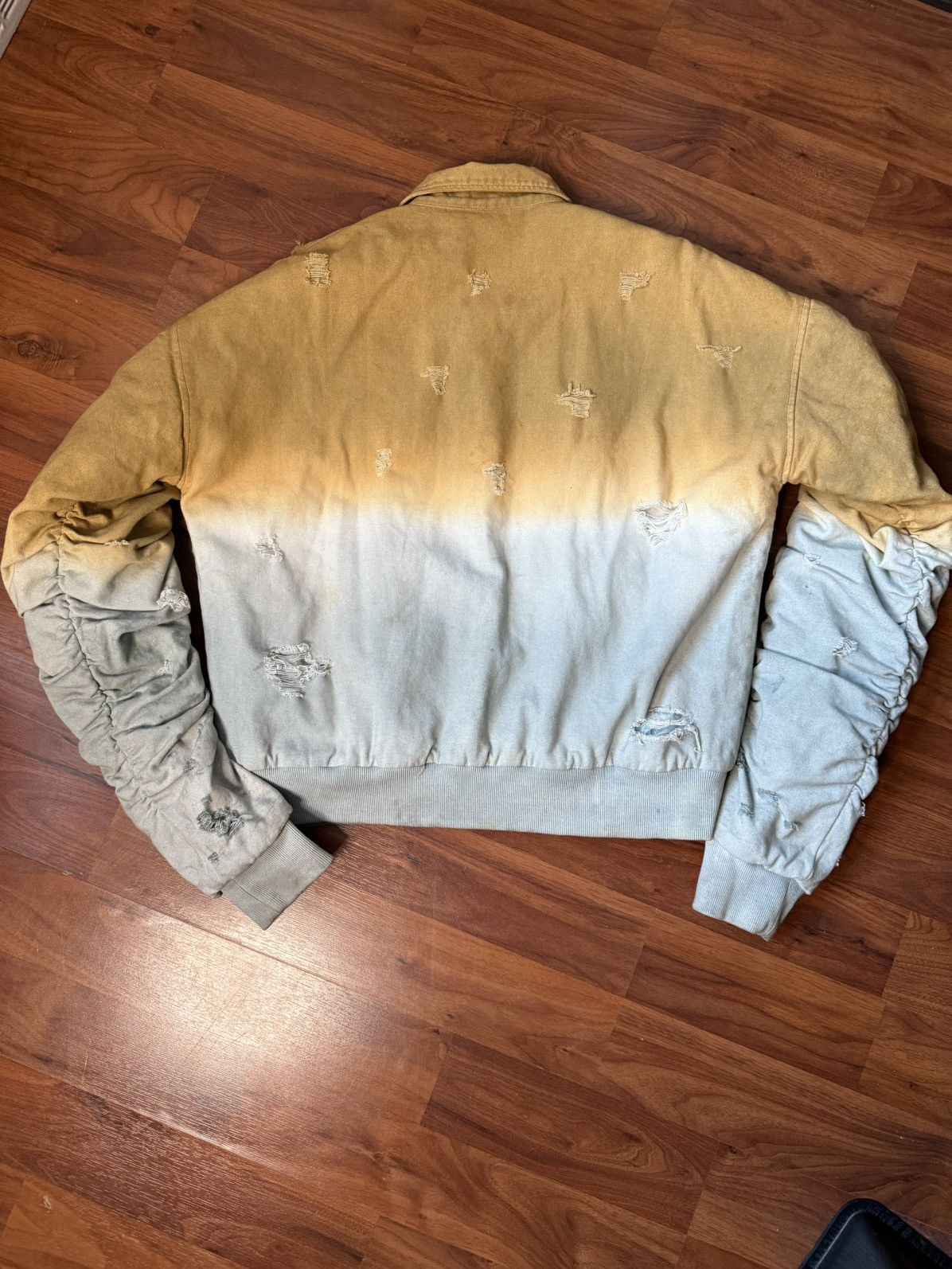 Japanese Brand × Ryan Knew RYAN KNEW DISTRESSED OMBRÉ BOMBER JACKET SAMPLE Size US M / EU 48-50 / 2 - 3 Thumbnail