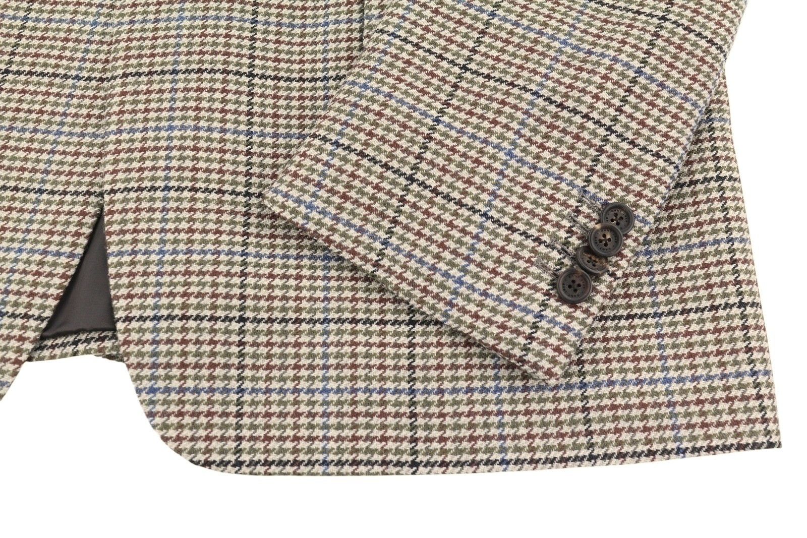Gant HOUNDSTOOTH CHECK EU50 Dark Khaki Wool Blazer 87325 Size 40R - 7 Thumbnail