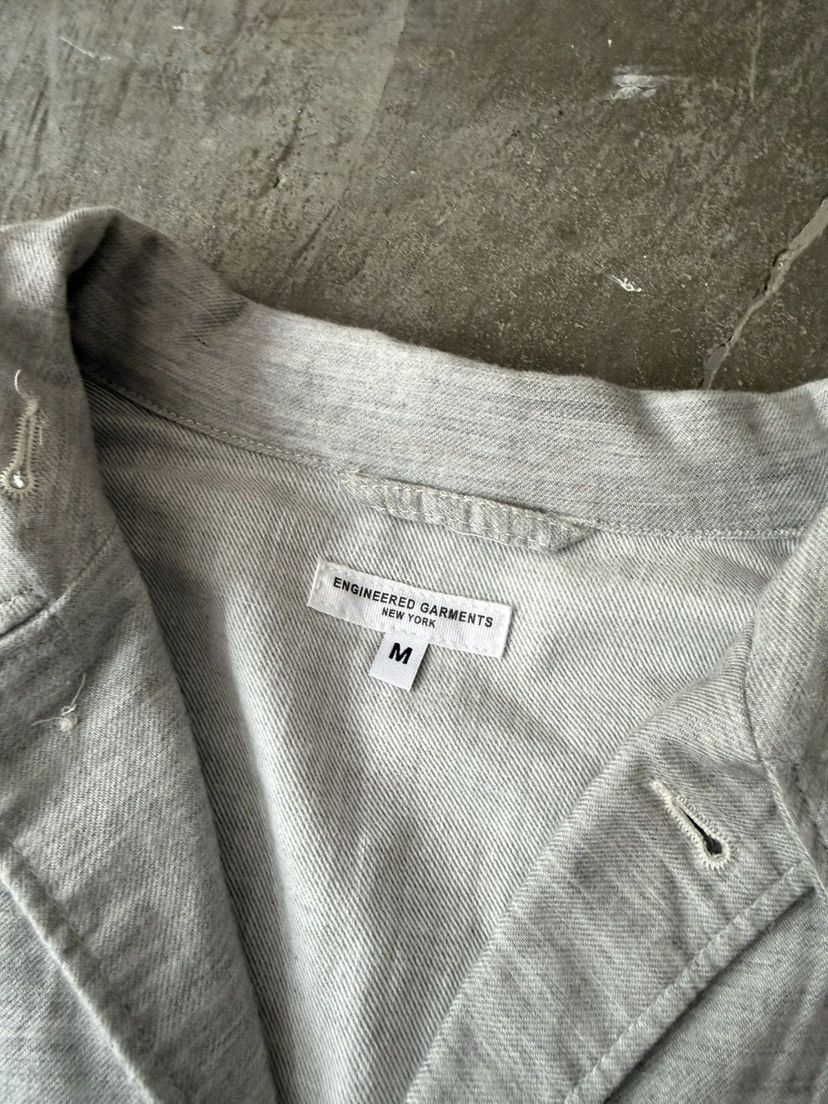 Engineered Garments Engineered Garments Grey Shirt Jacket Needles Auralee Beams Size US M / EU 48-50 / 2 - 3 Thumbnail