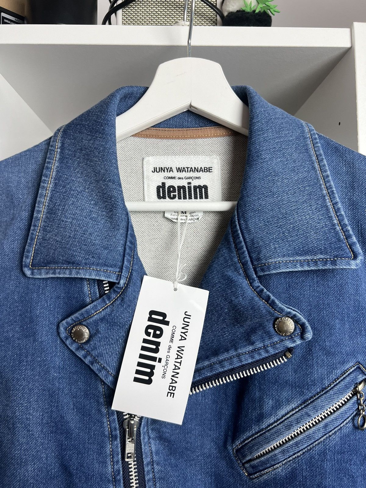 Japanese Brand × Junya Watanabe Junya Watanabe DENIM cropped boxy ramones jacket M archive Size US M / EU 48-50 / 2 - 6 Thumbnail