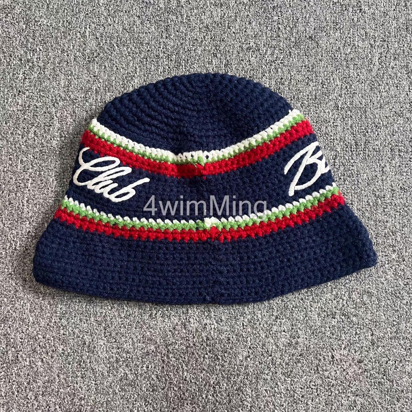 Billionaire Boys Club BBC Hand-Crocheted & Embroidered Knit Bucket Hat。 Q7 Size ONE SIZE - 3 Thumbnail