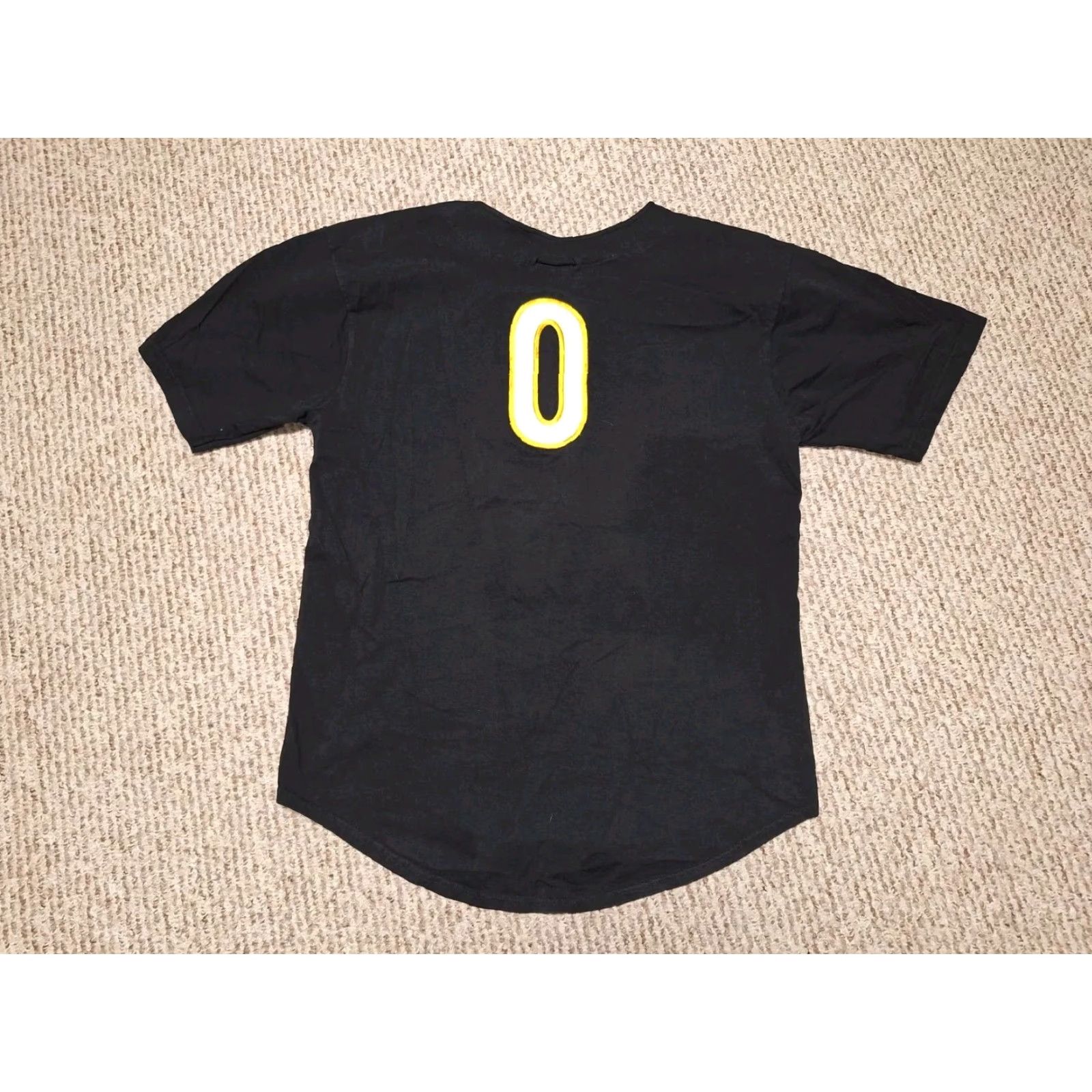 Saucony VINTAGE Saucony Shirt Jersey Button 90s Promo Running Shoes Jersey L Black Mens T-Shirt Size US L / EU 52-54 / 3 - 3 Thumbnail