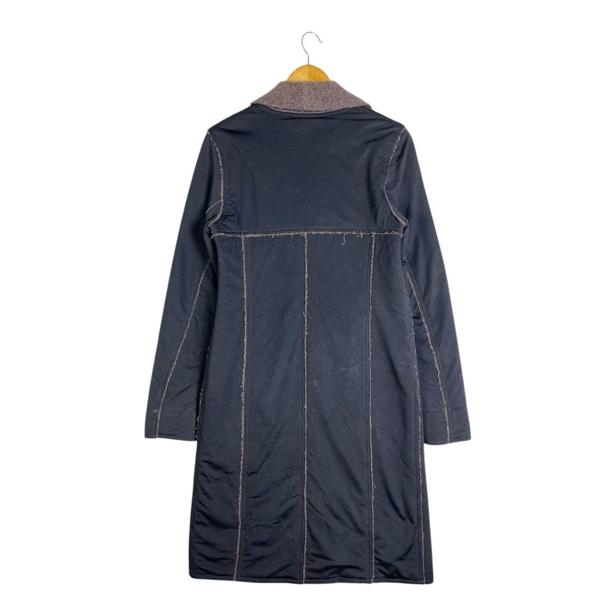 Fendi Vintage Fendi Jeans Shearling Long Jacket - Deep Navy Size M / US 6-8 / IT 42-44 - 2 Thumbnail