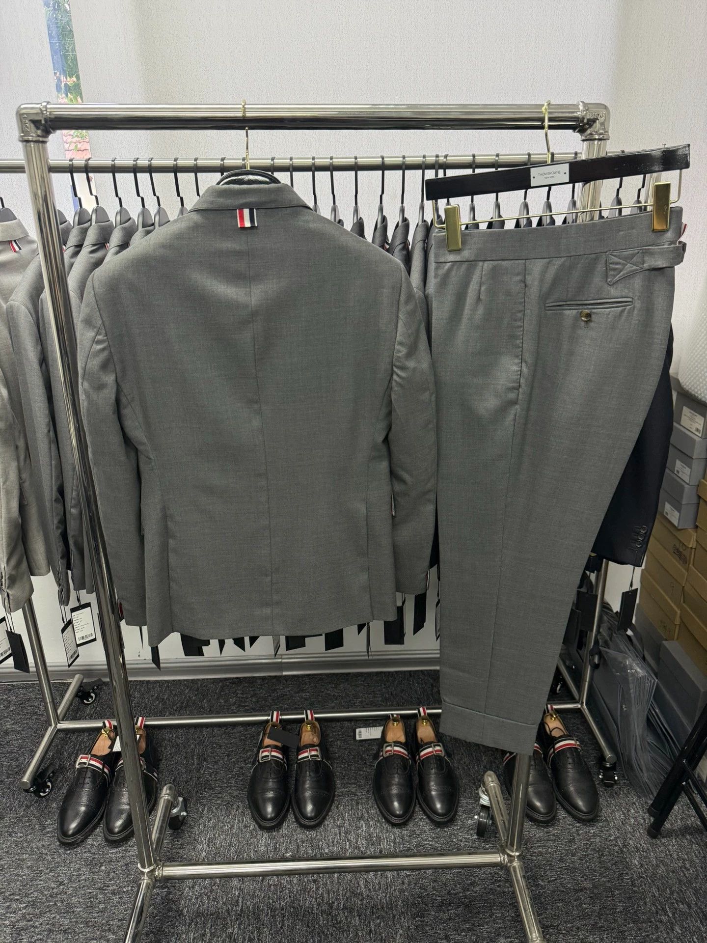 Thom Browne Thom Browne Classic Mid-Gray Wool Suit Size1 Size US S / EU 44-46 / 1 - 2 Thumbnail