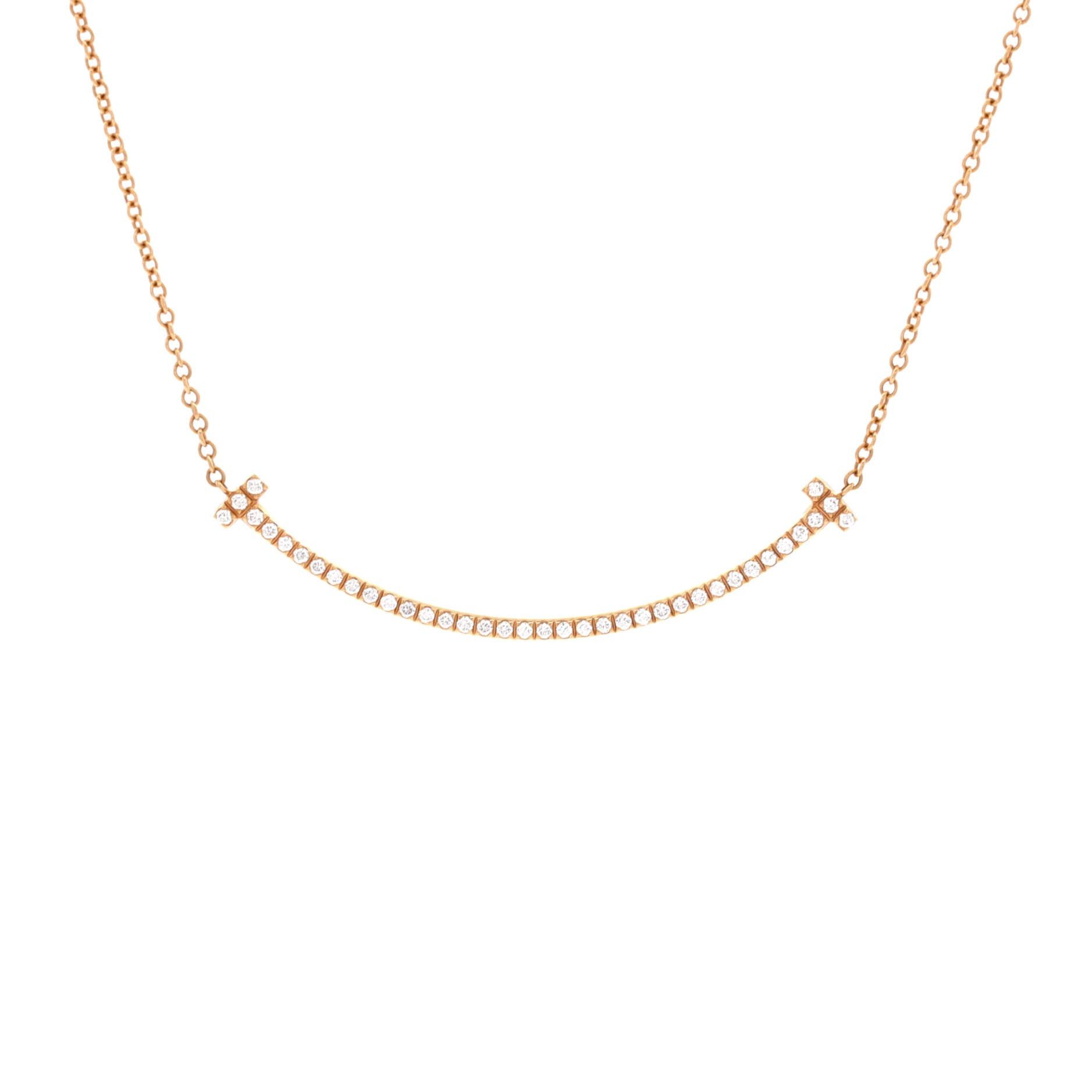Tiffany & Co. T Smile Pendant Necklace Size ONE SIZE - 1 Thumbnail