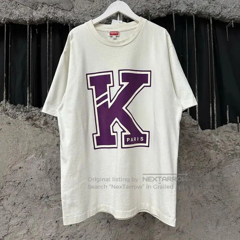 Kenzo KENZO Summer Logo White Cotton T-shirt . Size US L / EU 52-54 / 3 - 1 Thumbnail