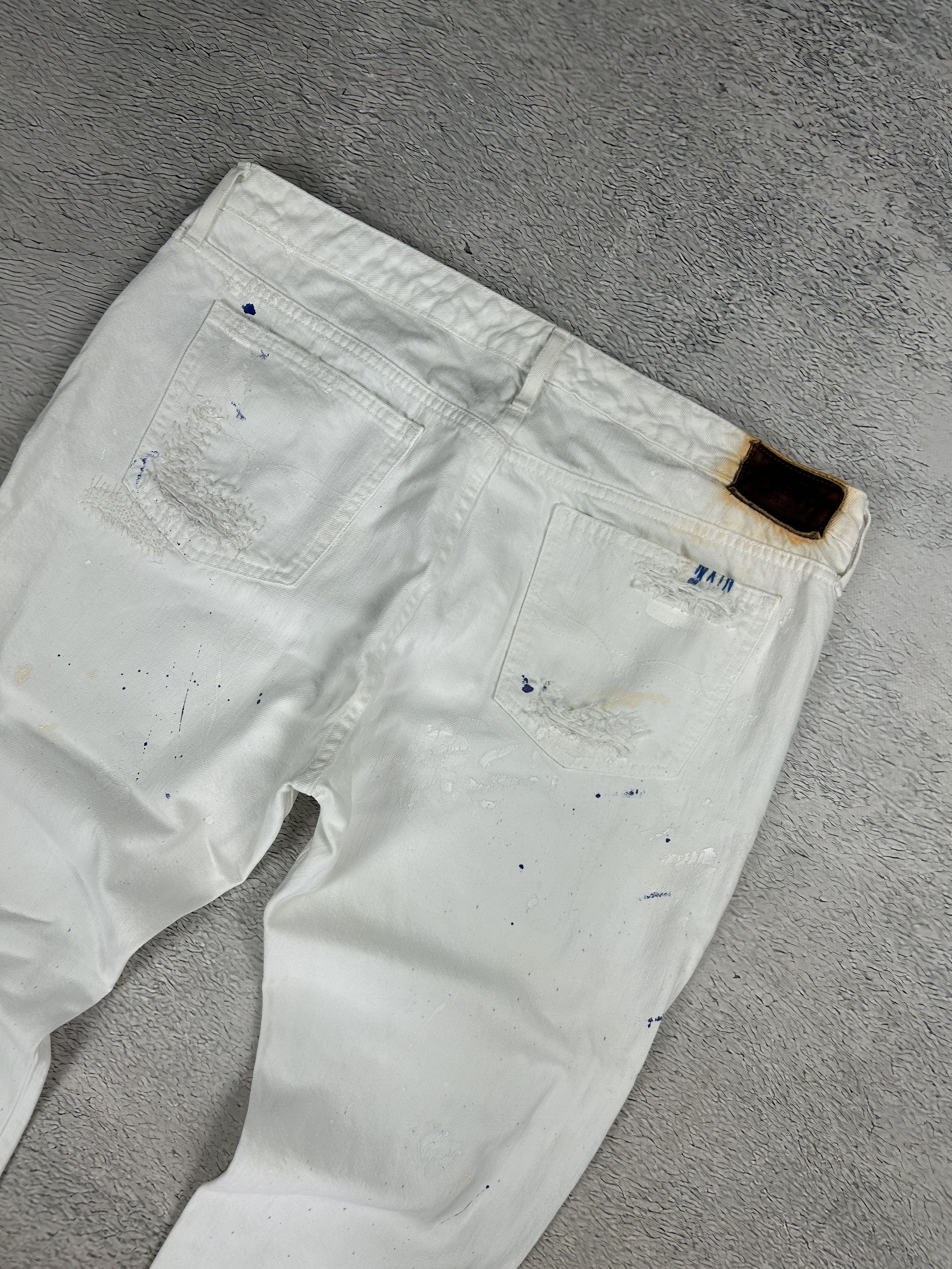 Ralph Lauren × Vintage Ralph Lauren Jeans Distressed denim Ripped Multicolour Size US 32 / EU 48 - 5 Thumbnail