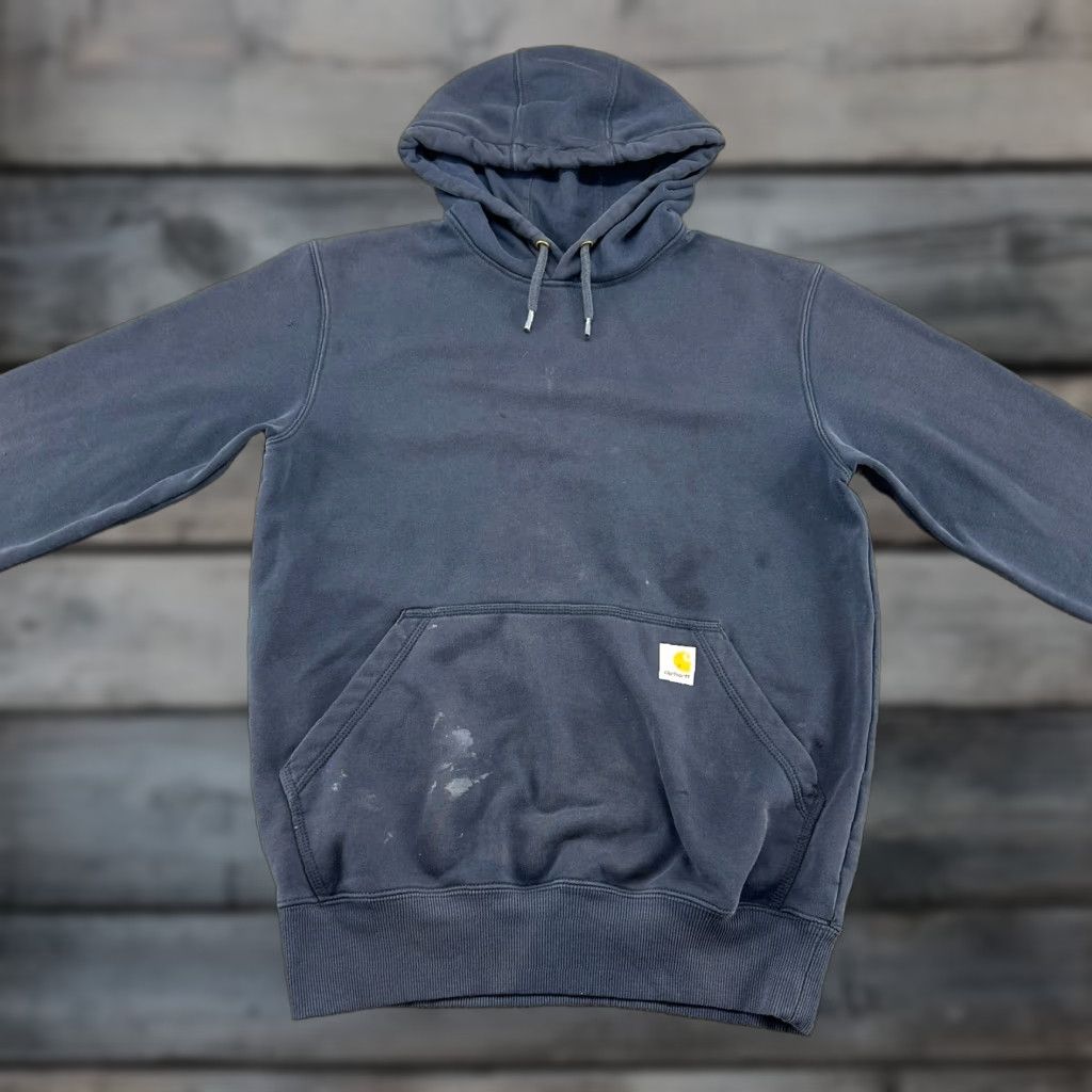 Carhartt Carhartt Hoodie Mens Small Blue Pullover Rain Defender Original Workwear Sweater Size US S / EU 44-46 / 1 - 1 Thumbnail